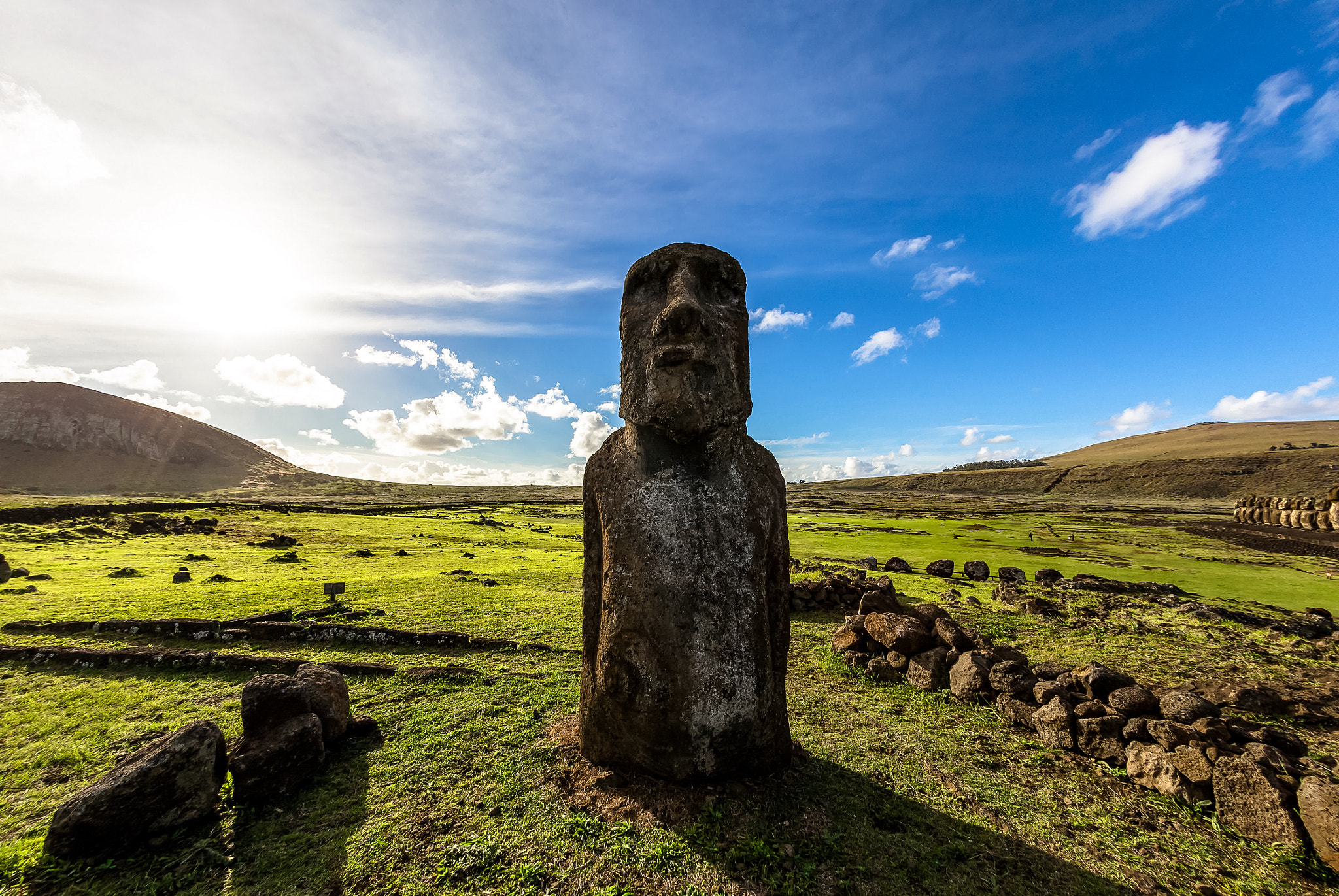 Canon EOS 6D + Canon EF 15mm F2.8 Fisheye sample photo. Moai photography