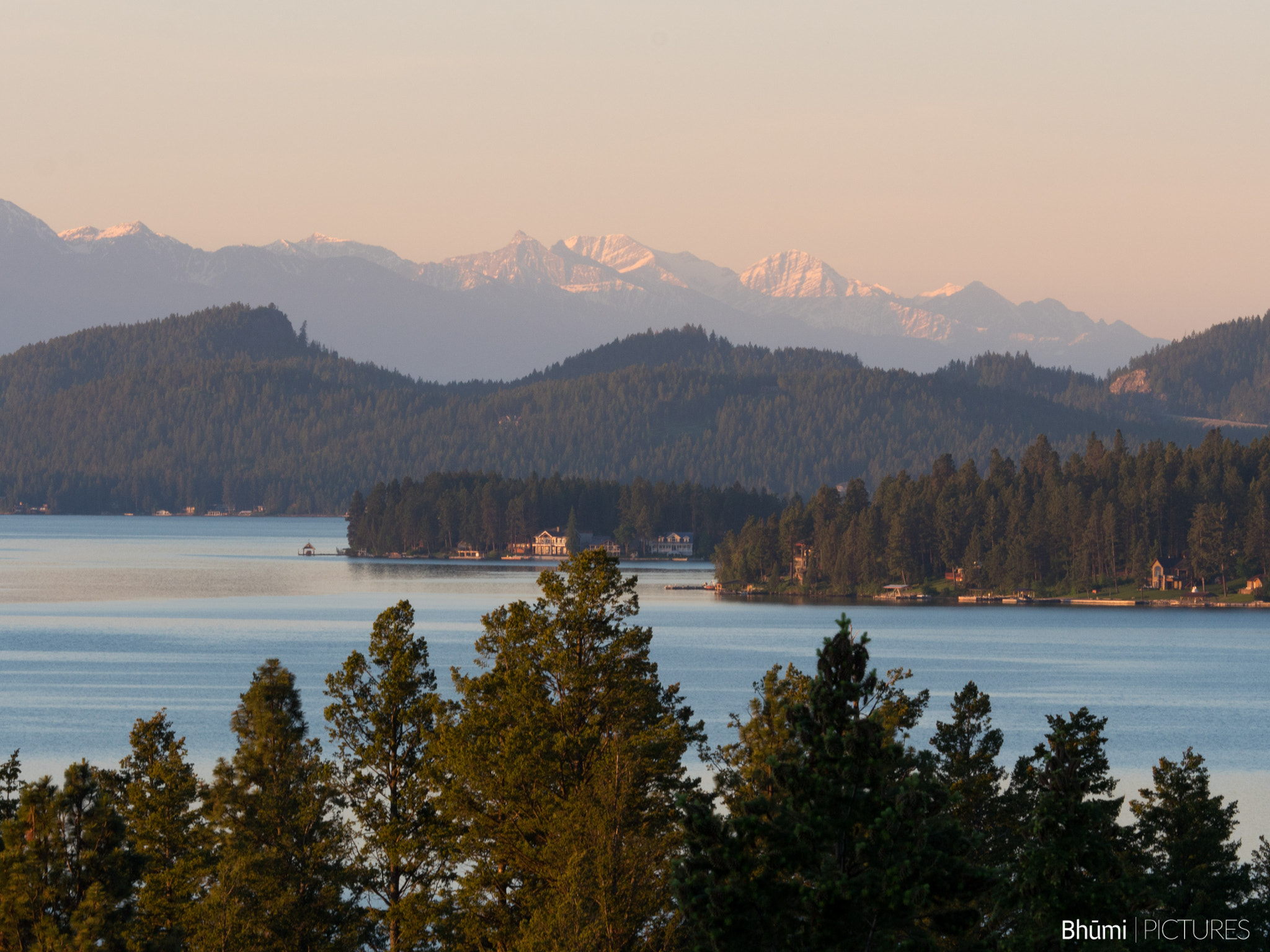 Panasonic Lumix DMC-GH4 + Olympus M.Zuiko Digital ED 40-150mm F2.8 Pro sample photo. Morning on flathead lake photography