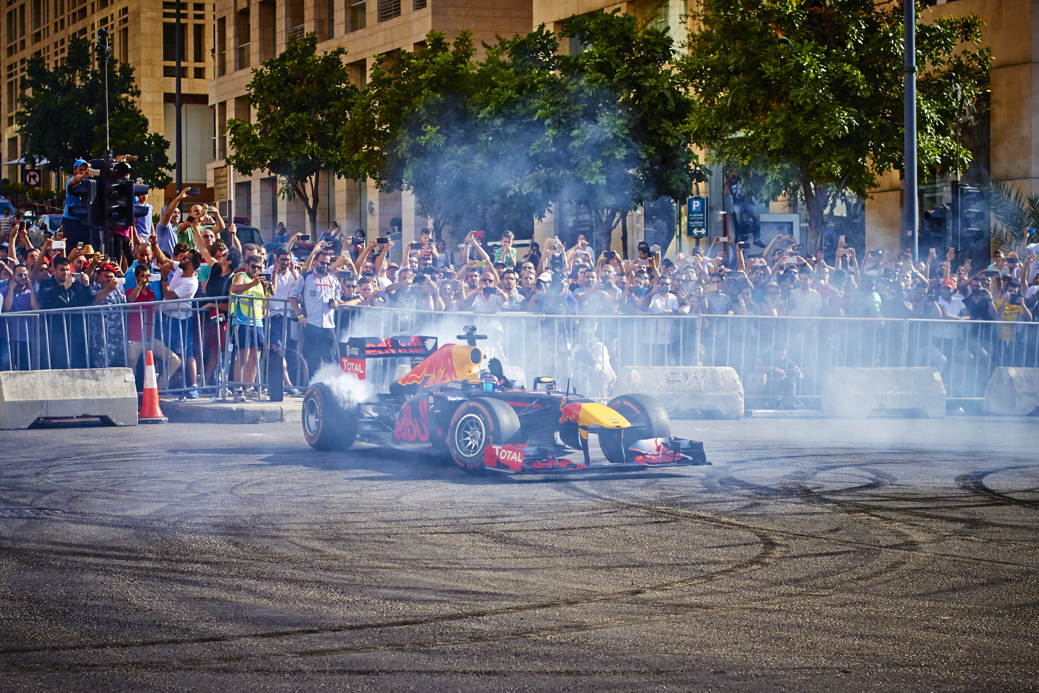 Canon EOS 7D + Canon EF 35mm F2 sample photo. Formula one drifting in beirut photography