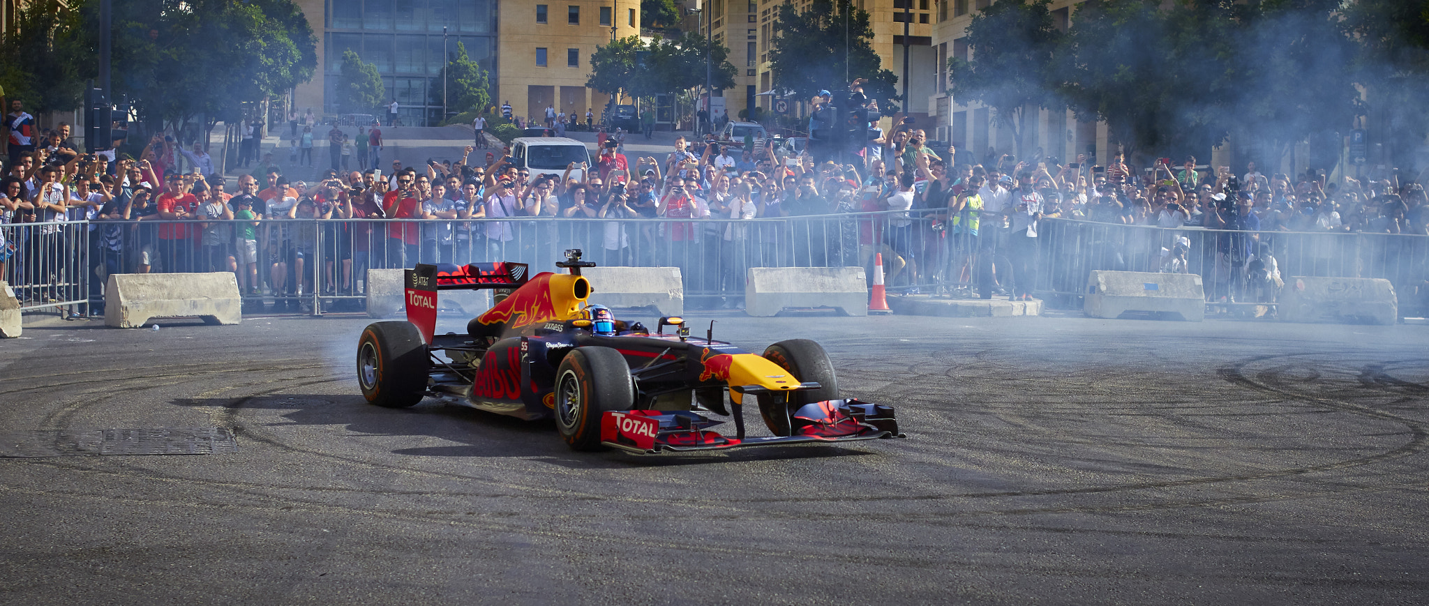 Canon EOS 7D + Canon EF 35mm F2 sample photo. Redbull formula one in beirut photography