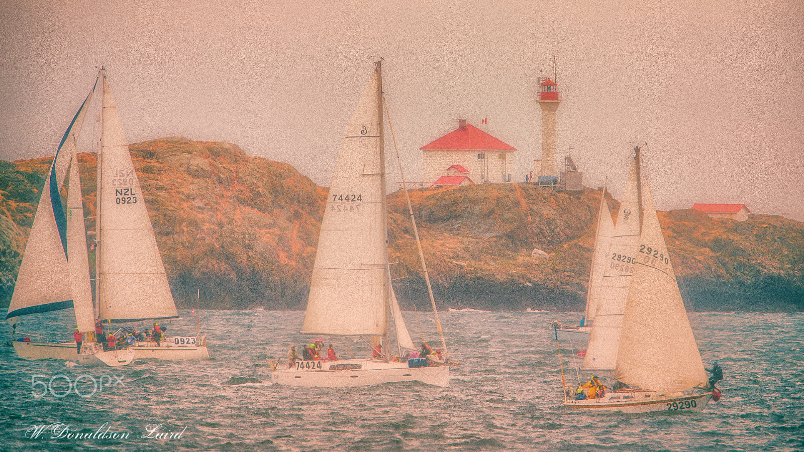 Canon EOS-1D Mark III + Canon EF 500mm F4L IS USM sample photo. Sails in the mist photography
