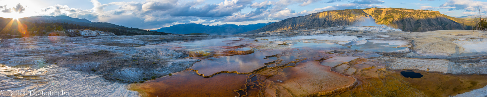 Canon EOS 760D (EOS Rebel T6s / EOS 8000D) sample photo. Mammoth upper terrace pano photography