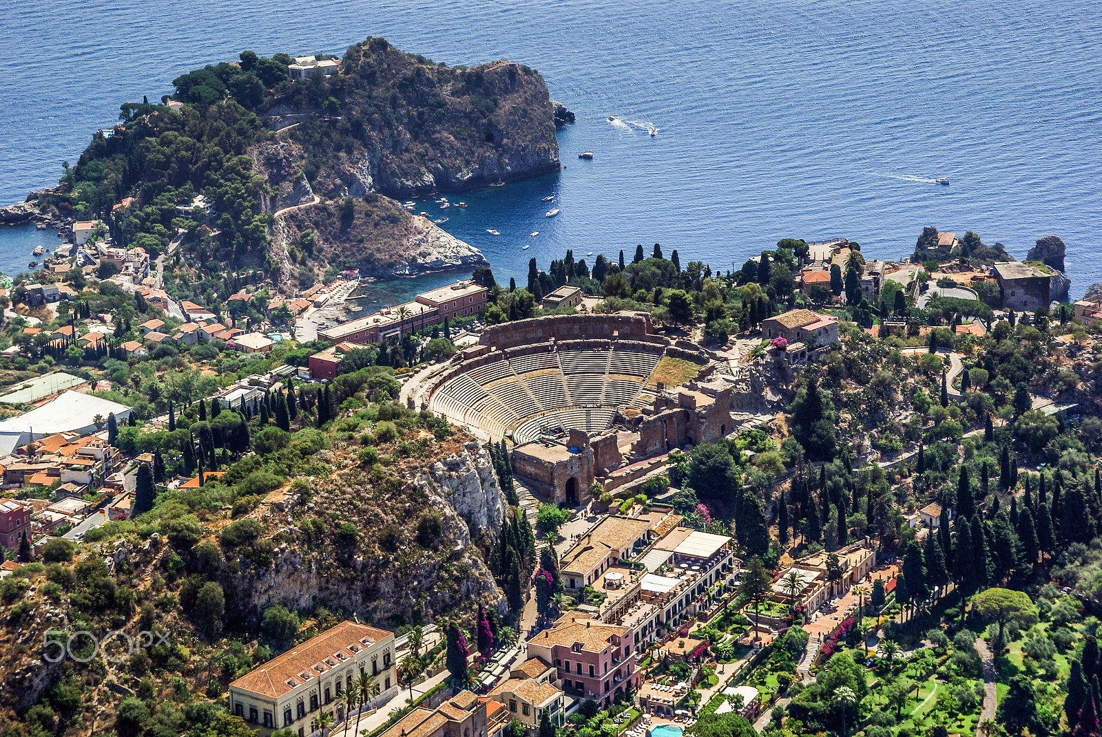 Pentax K200D + Tamron AF 18-200mm F3.5-6.3 XR Di II LD Aspherical (IF) Macro sample photo. Greek theatre of taormina sicily photography