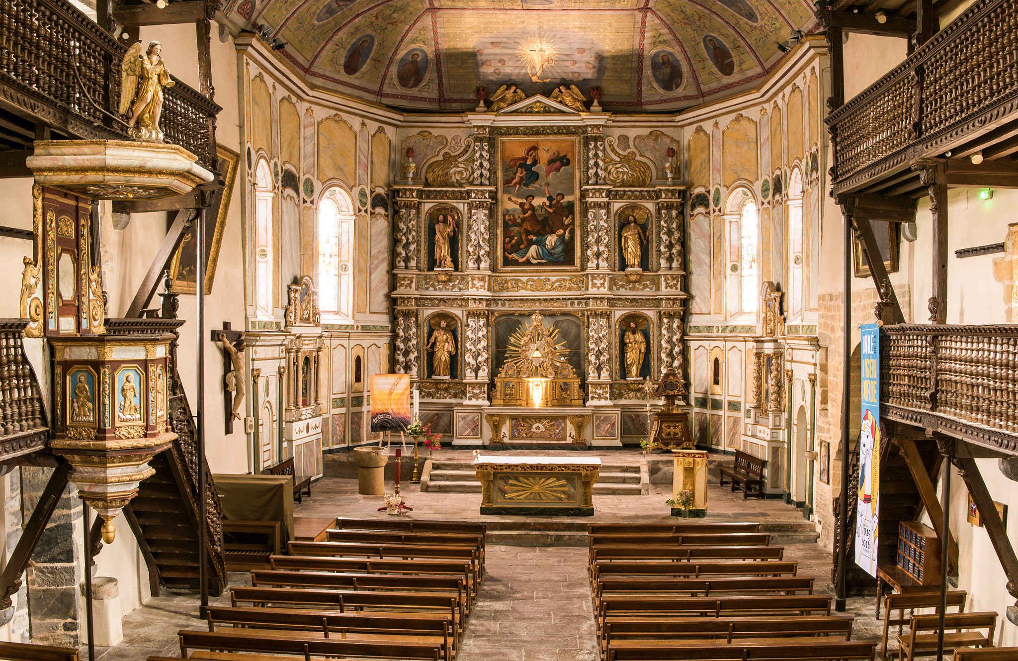 Nikon D810 + Tamron SP 35mm F1.8 Di VC USD sample photo. Eglise d'espelette photography