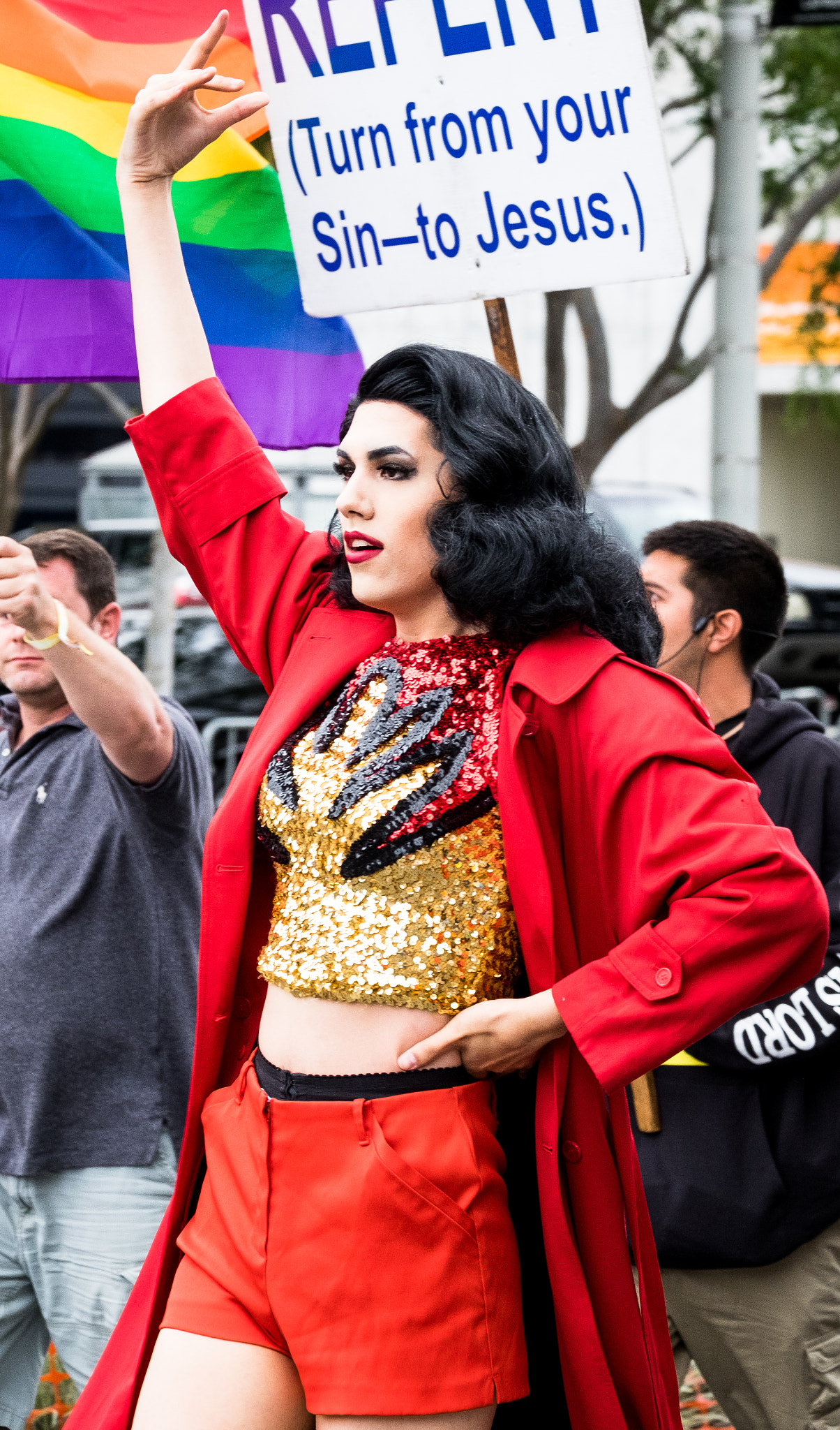 Fujifilm XF 100-400mm F4.5-5.6 R LM OIS WR sample photo. West hollywood pride 1 photography