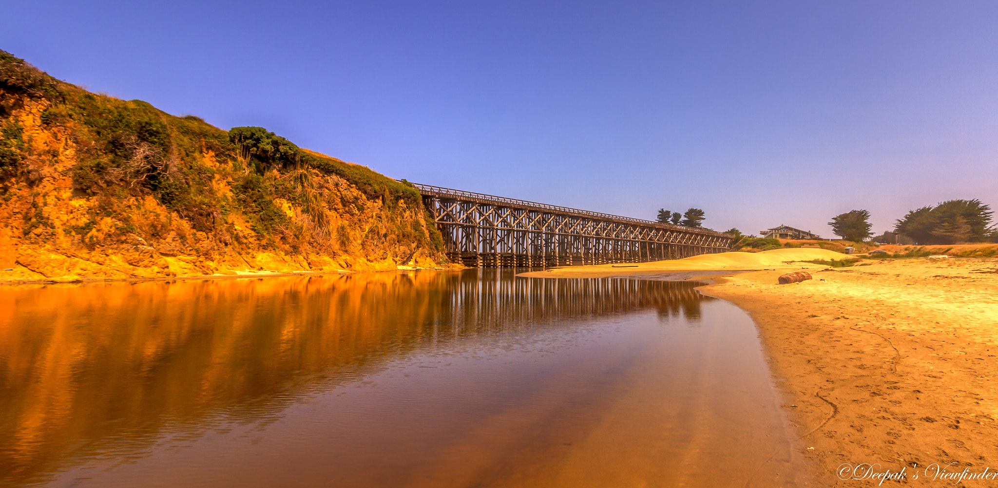 Canon EOS 7D + Canon EF-S 10-18mm F4.5–5.6 IS STM sample photo. Trestle reflection... photography