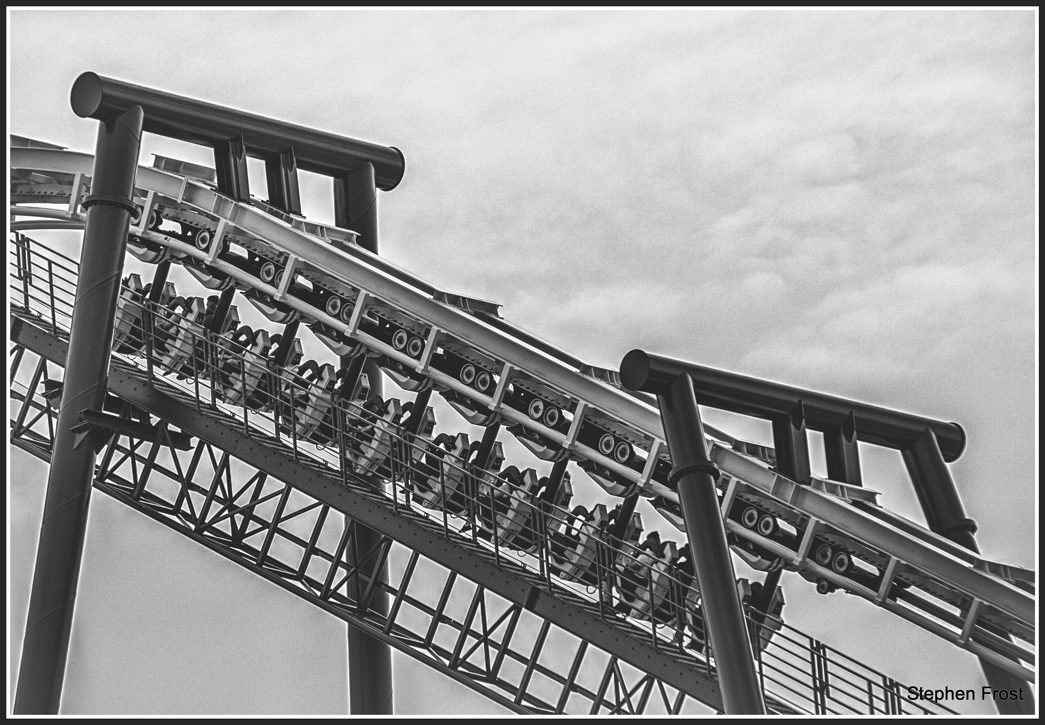 Sigma 70-200mm F2.8 EX DG OS HSM sample photo. Travelling to the summit of the roller coaster photography