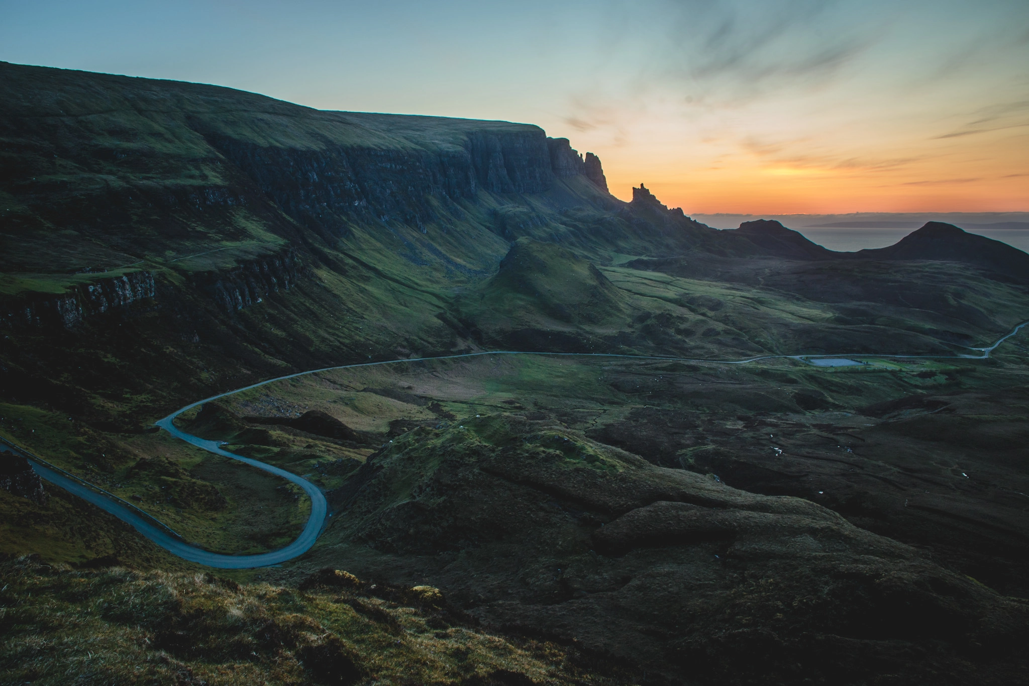 Canon EOS 6D + Canon EF 24mm F2.8 sample photo. Quiraing sunset photography