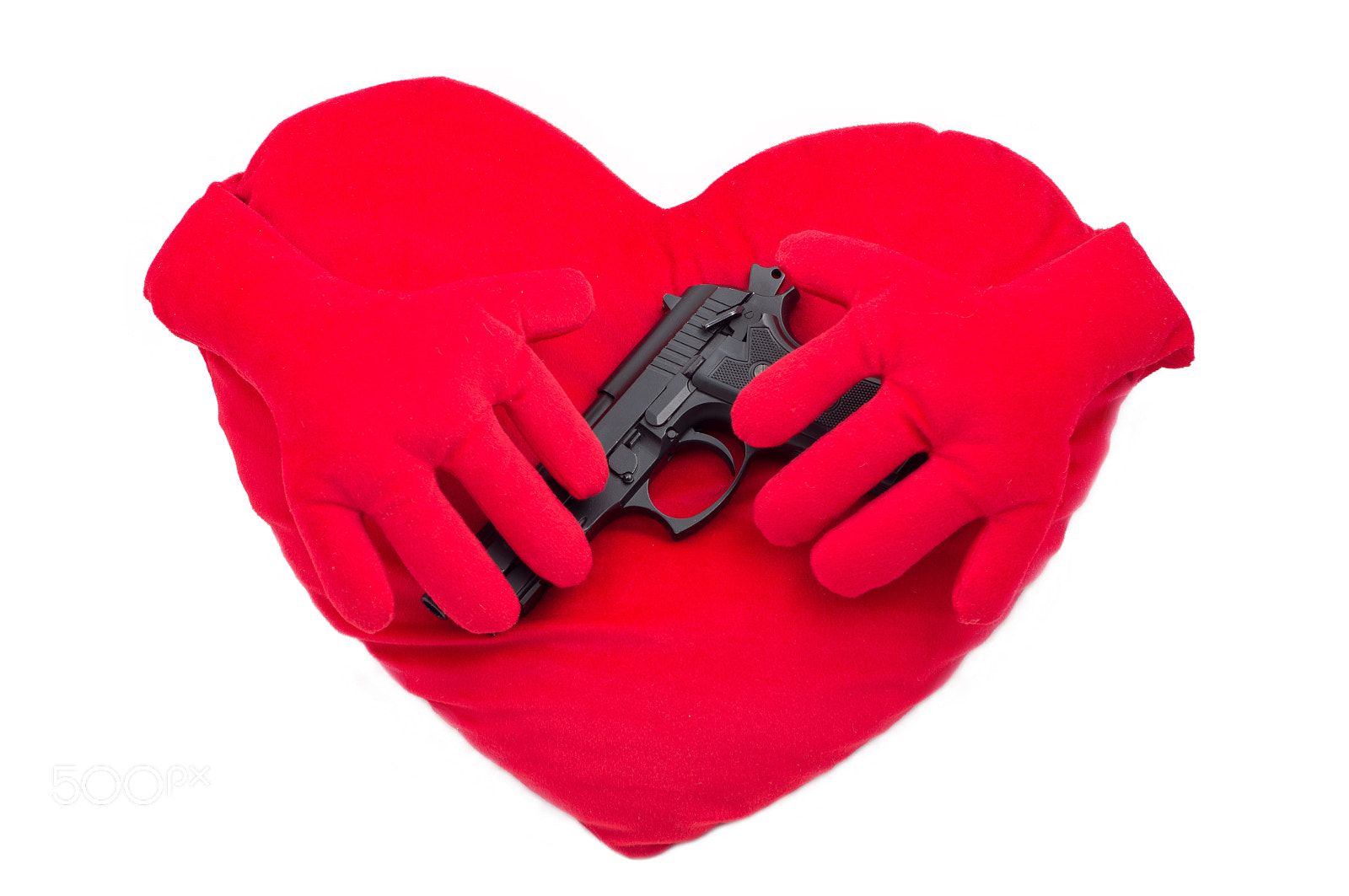 Sony Alpha DSLR-A580 + Minolta AF 50mm F1.7 New sample photo. Heart and gun photography