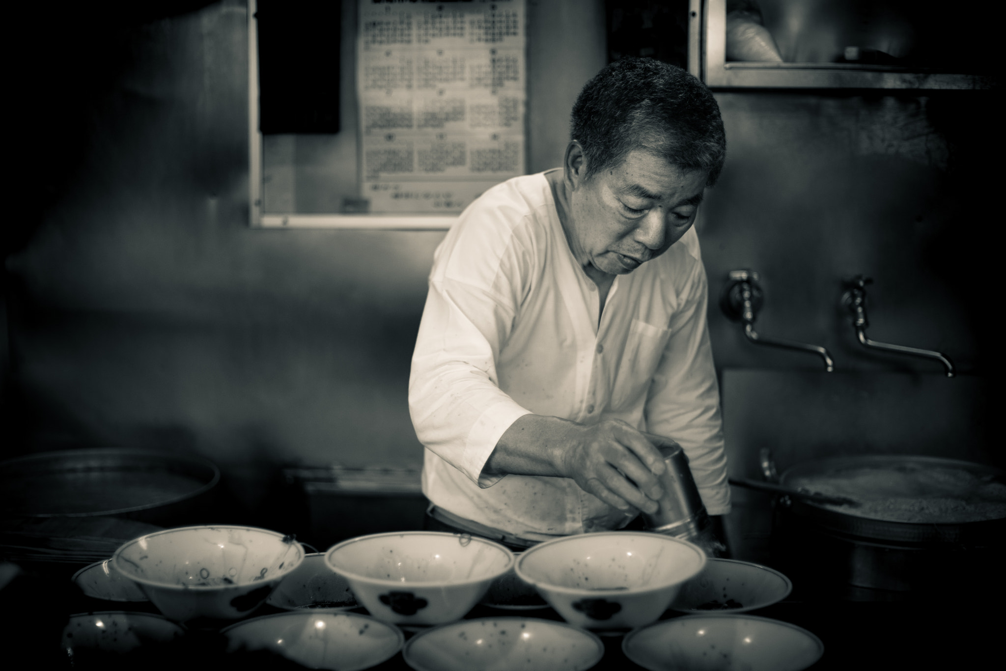 Sony a7 + Minolta AF 50mm F1.4 [New] sample photo. Ramen master at work photography