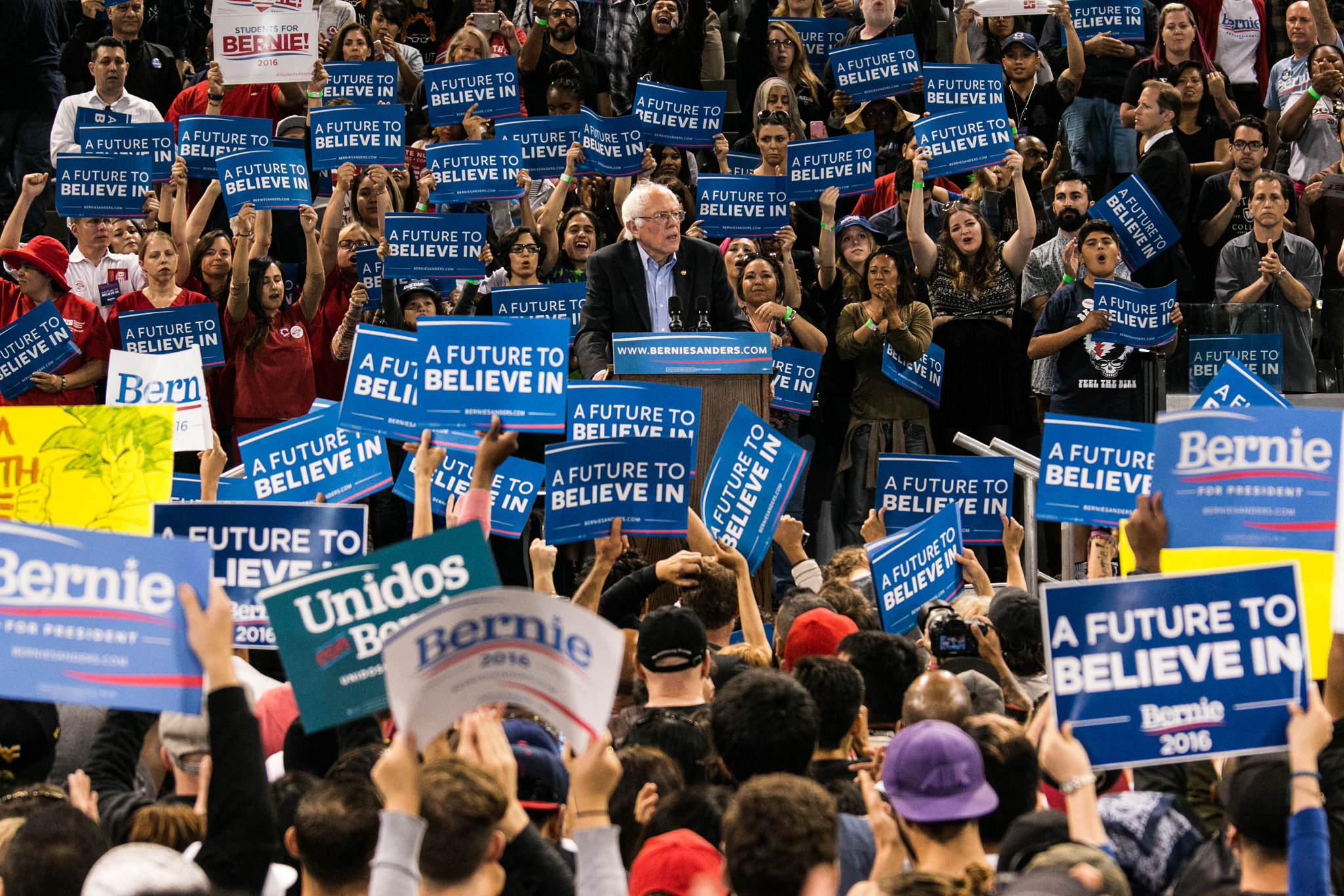 Canon EOS 70D sample photo. Berni sanders during the rally he held on may 17, 2016 in carson, calif. as a last attempt to win... photography