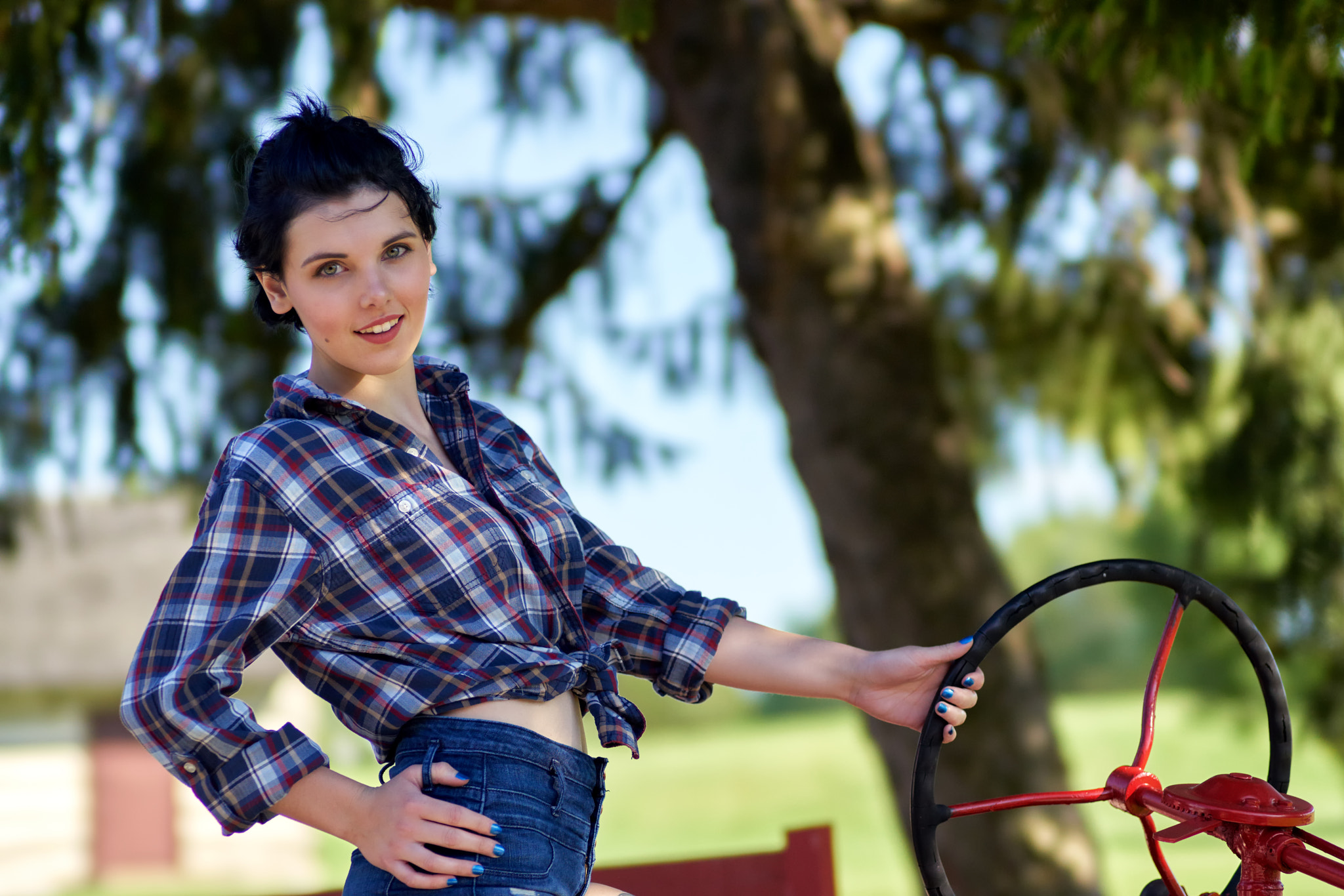 Sony 135mm F2.8 [T4.5] STF sample photo. The farmer's daughter #1 photography