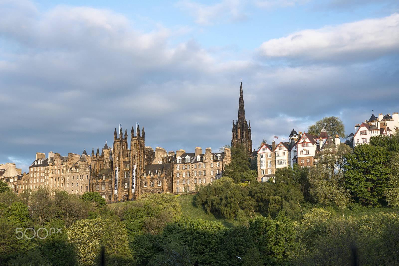 AF Zoom-Nikkor 24-120mm f/3.5-5.6D IF sample photo. Old town edinburgh photography