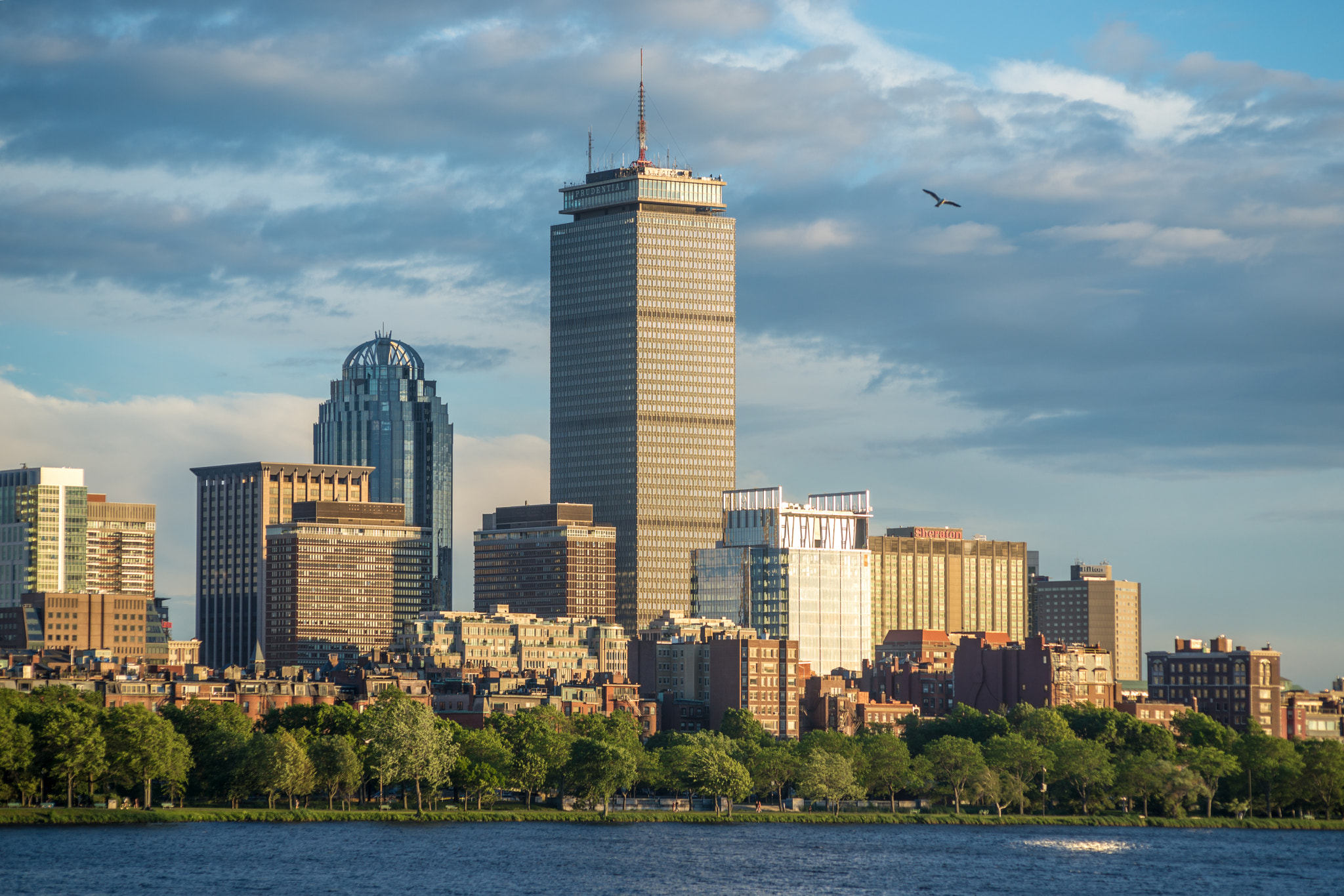 AF Nikkor 70-210mm f/4-5.6D sample photo. Boston across the charles river at sunset photography