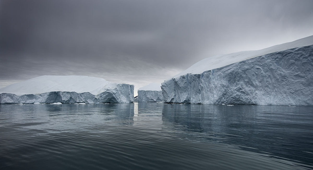 Phase One IQ260 sample photo. Sunset view ilulissat photography