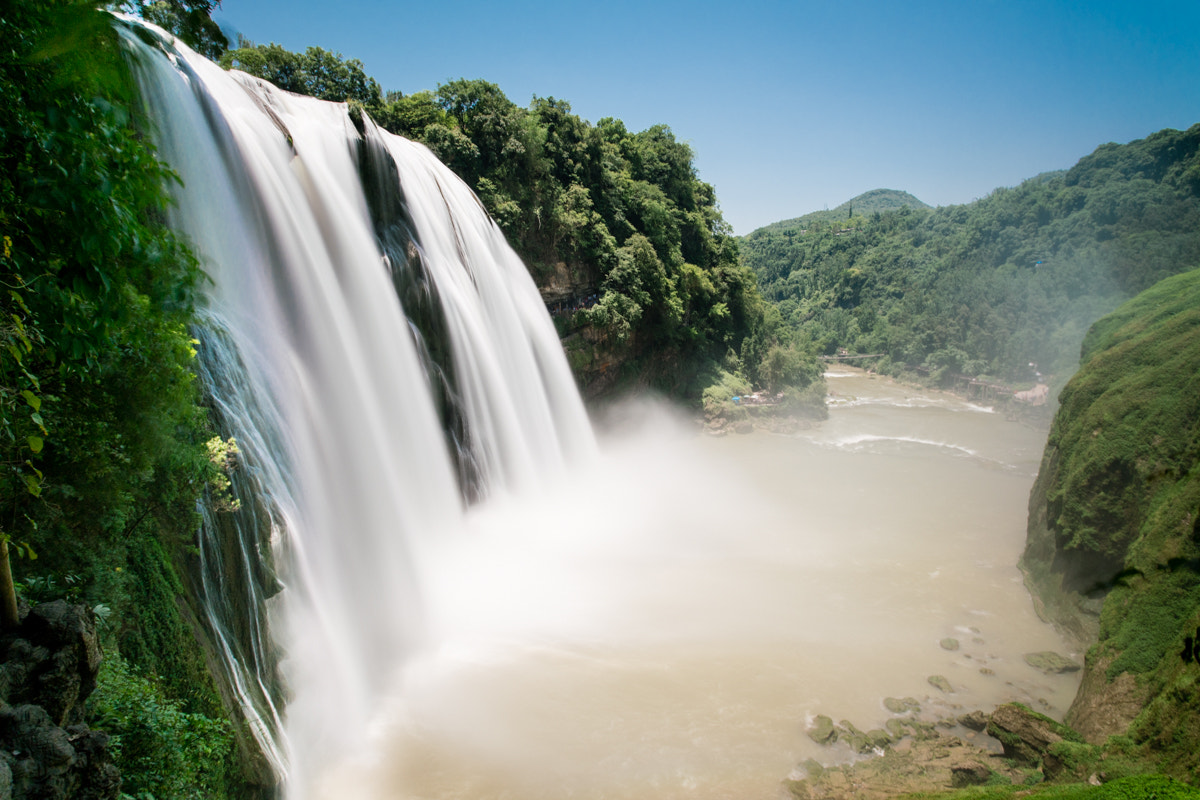 Sony a7R II + Canon EF 17-40mm F4L USM sample photo. Big waterfall photography