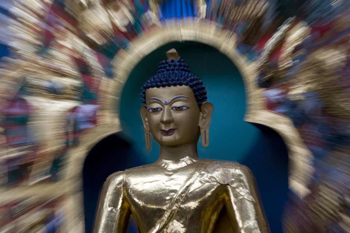 Canon EOS 30D + Canon EF 100-400mm F4.5-5.6L IS USM sample photo. Buddha in motion photography