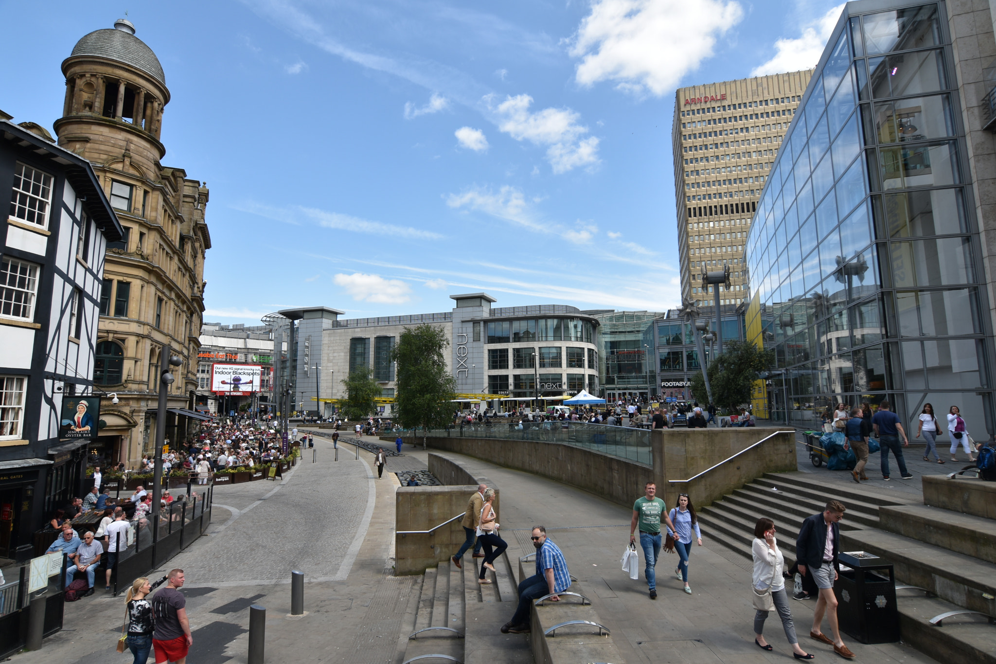Nikon D5500 + Tokina AT-X 12-28mm F4 Pro DX sample photo. Exchange square manchester photography