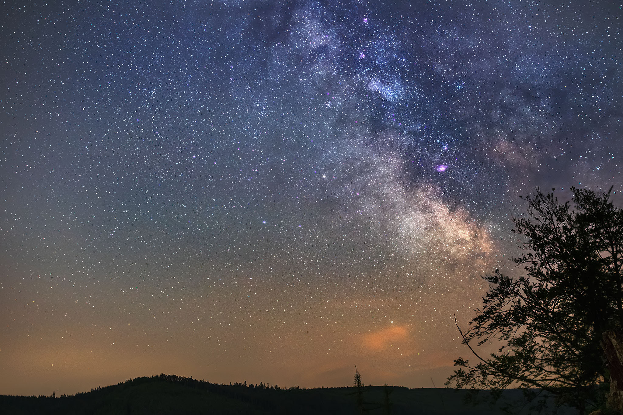 Nikon D3300 + Sigma 30mm F1.4 EX DC HSM sample photo. Milkyway over black forest, germany photography