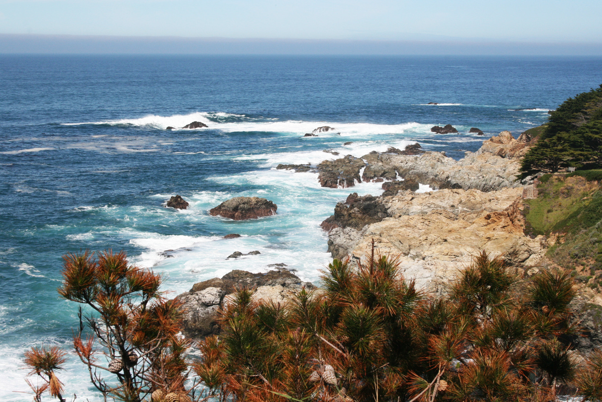 Canon EF-S 18-55mm F3.5-5.6 sample photo. Rocky big sur beach photography