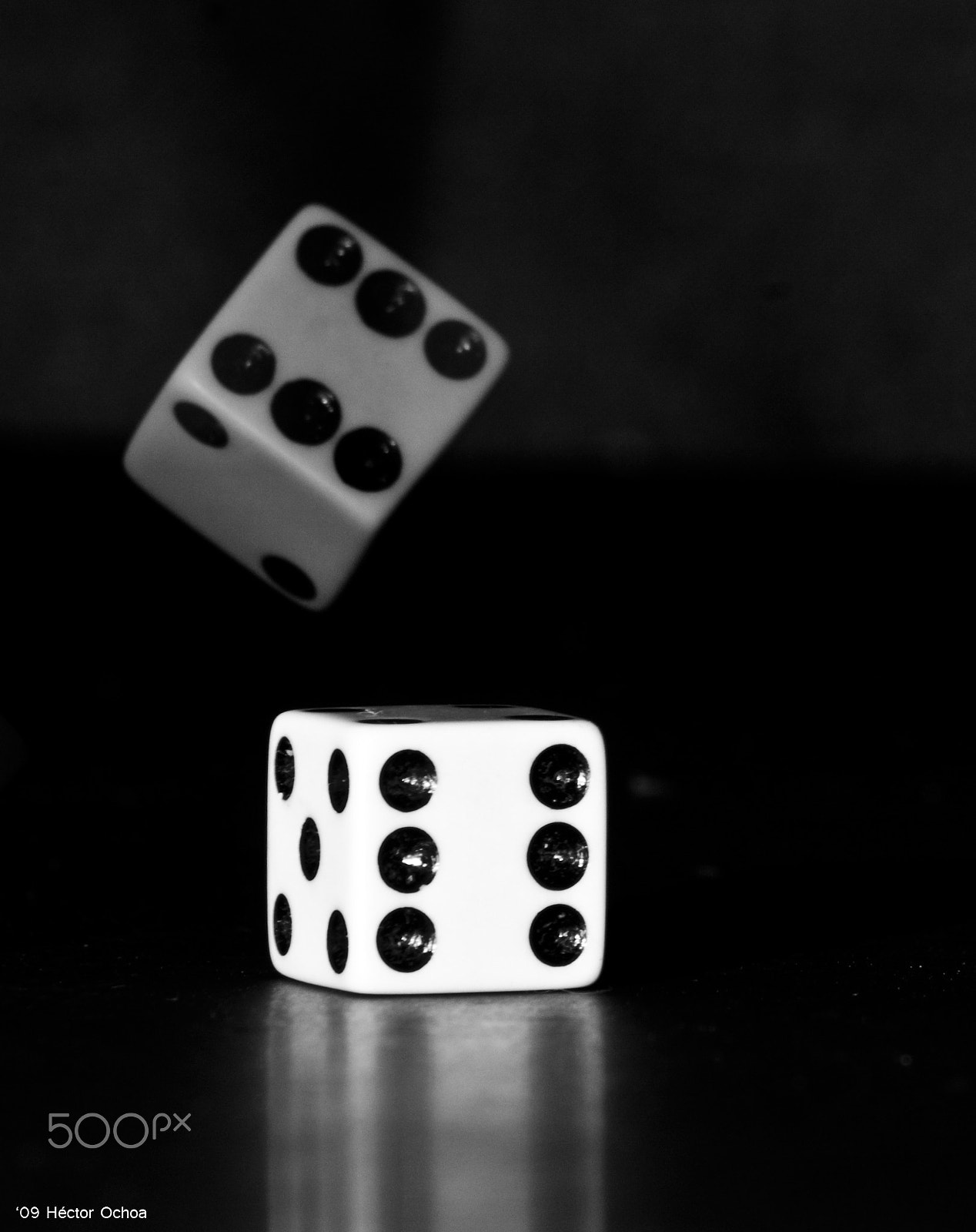 Canon EOS 40D + Canon EF 75-300mm f/4-5.6 USM sample photo. Falling dice photography