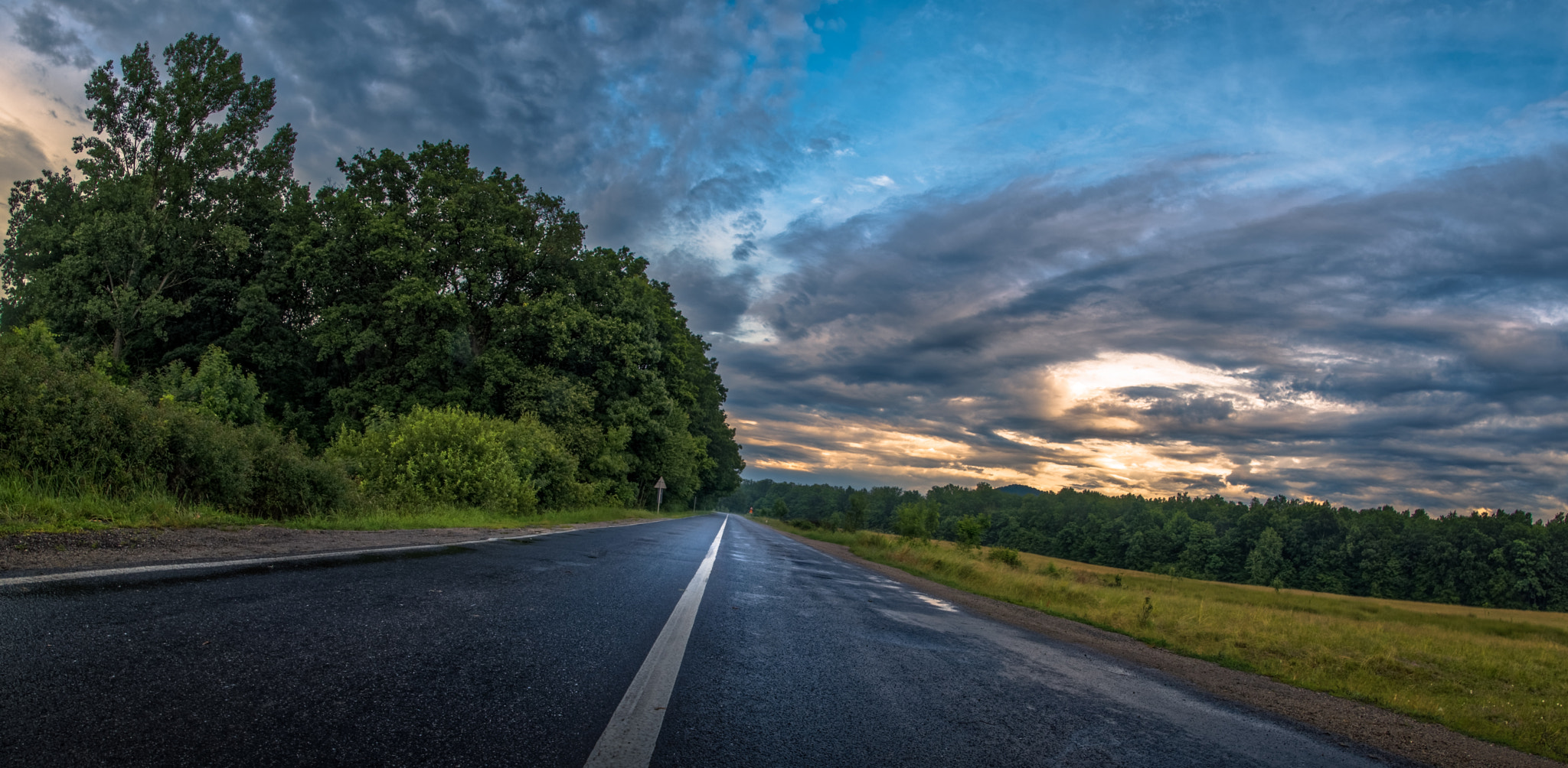 Nikon D810 + Samyang 12mm F2.8 ED AS NCS Fisheye sample photo. Road to sky photography