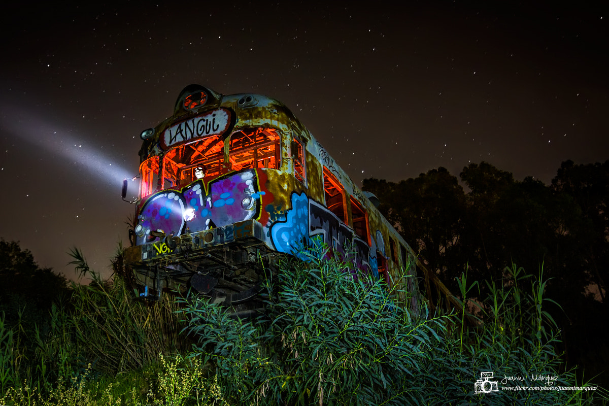 Tokina AT-X Pro 12-24mm F4 (IF) DX sample photo. Train and the ghost driver photography