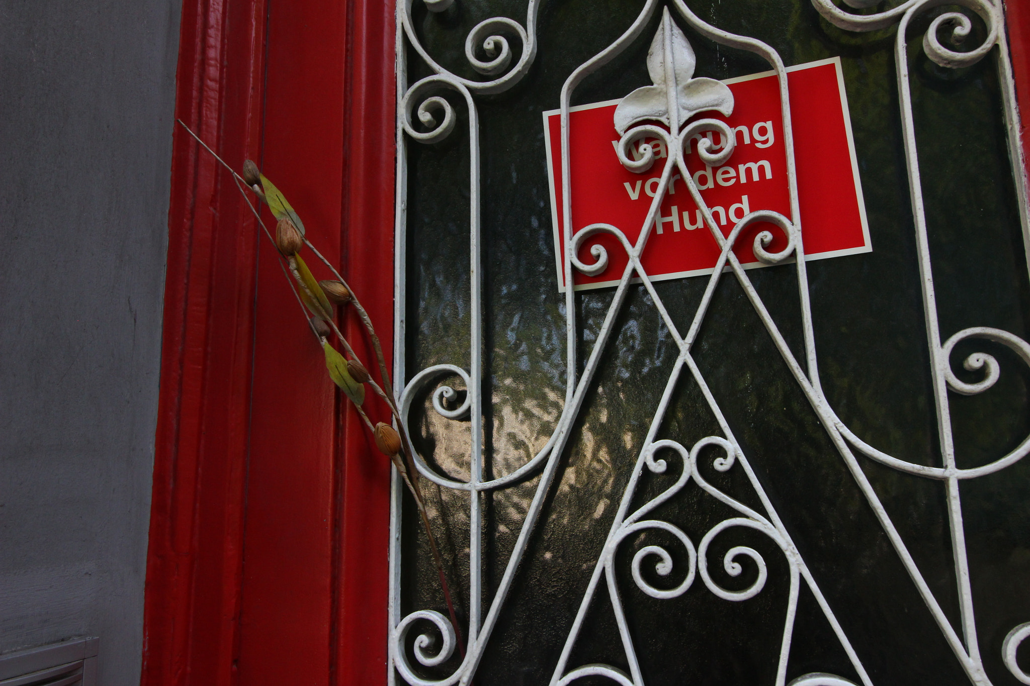 Canon EF-S 10-18mm F4.5–5.6 IS STM sample photo. Flower on the door photography