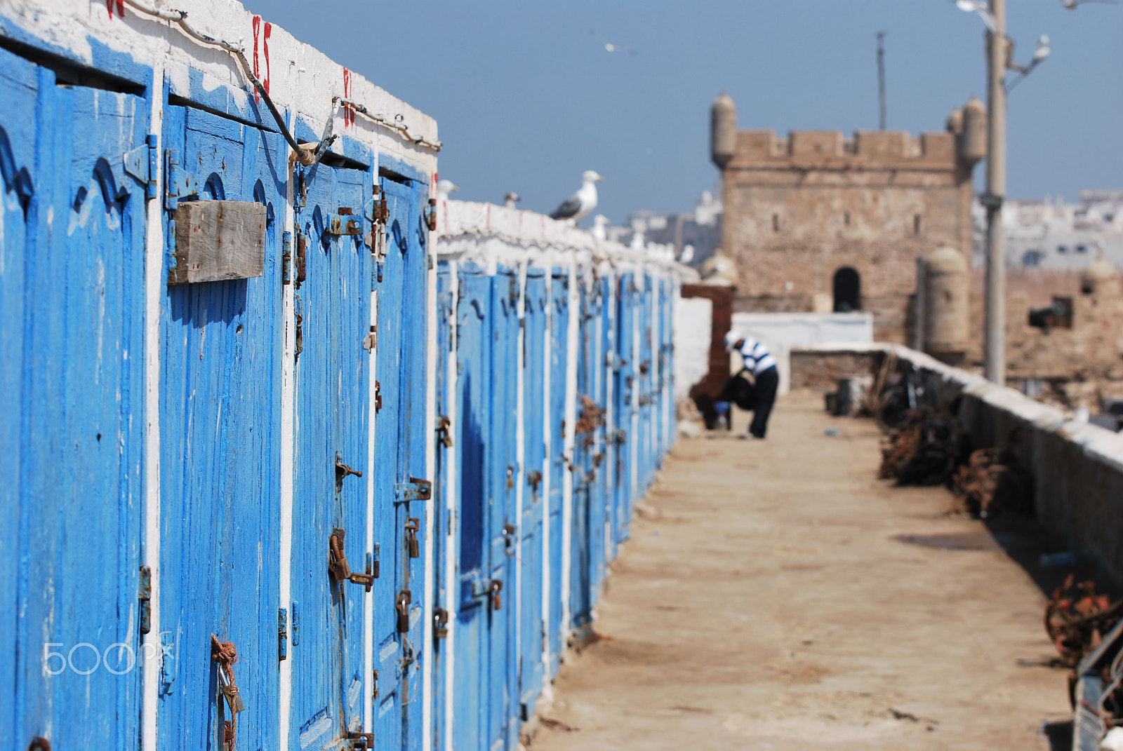 Nikon D60 sample photo. Essaouira shack photography