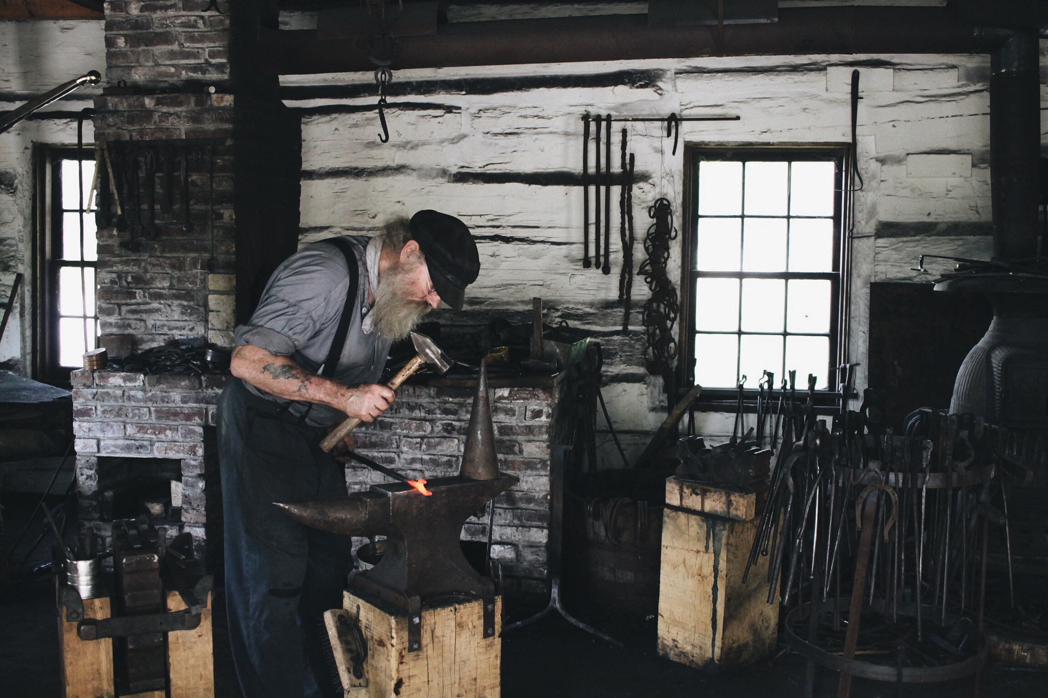 Canon EF-S 24mm F2.8 STM sample photo. Blacksmith photography