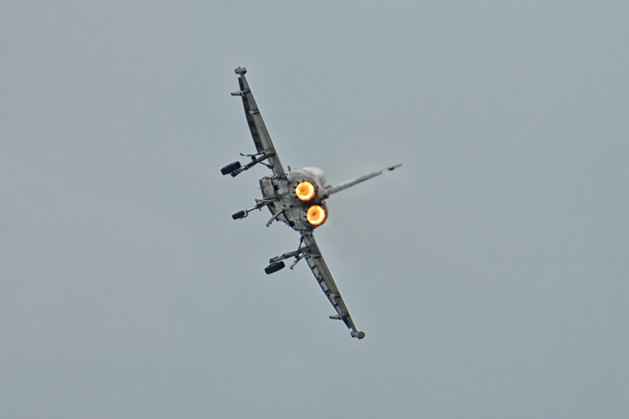 Nikon AF-S Nikkor 70-200mm F2.8G ED VR II sample photo. Eurofighter w/ afterburner photography