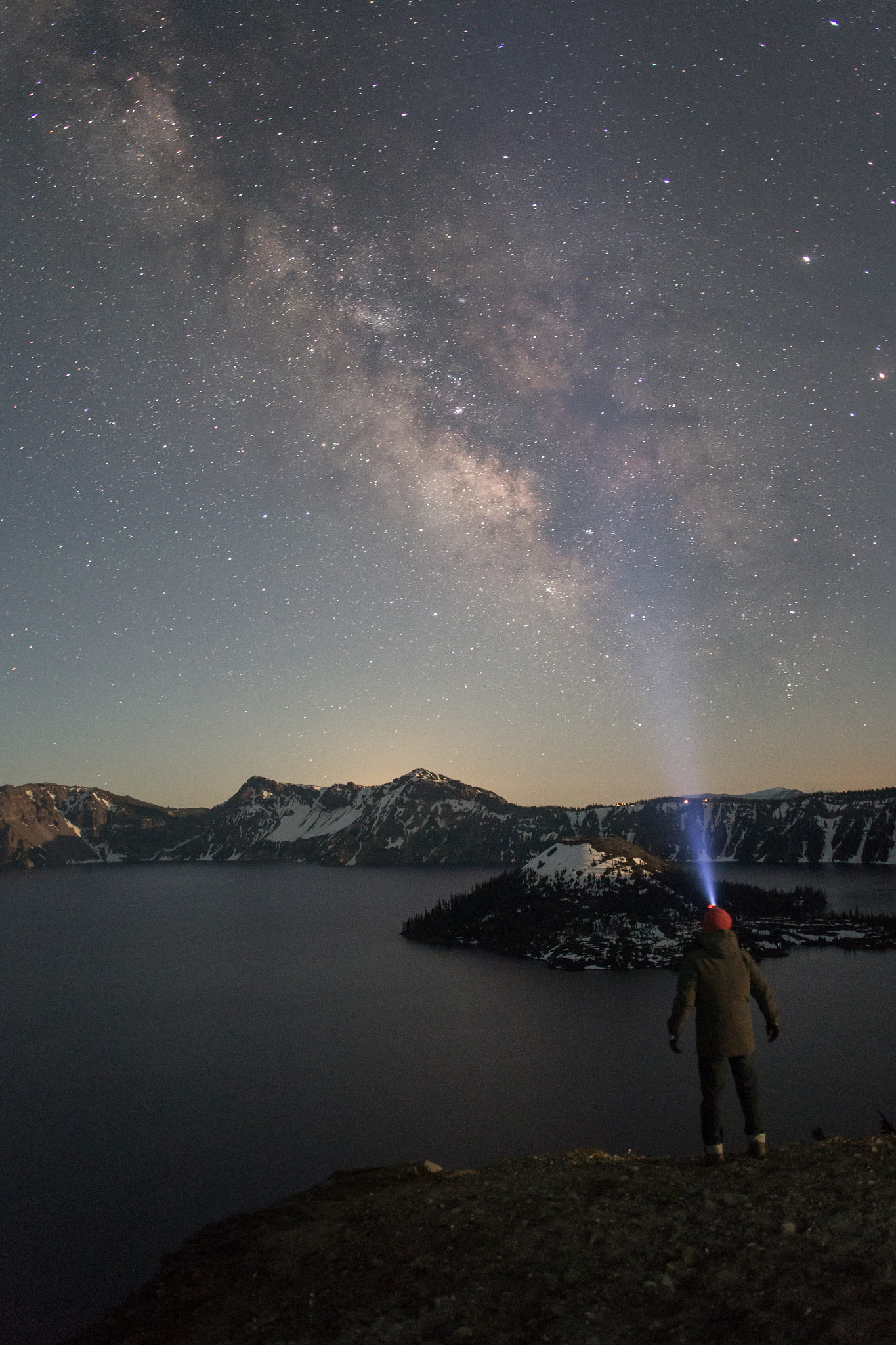 Canon EOS 6D + Canon EF 24mm F2.8 sample photo. Exploring crater lake at night photography