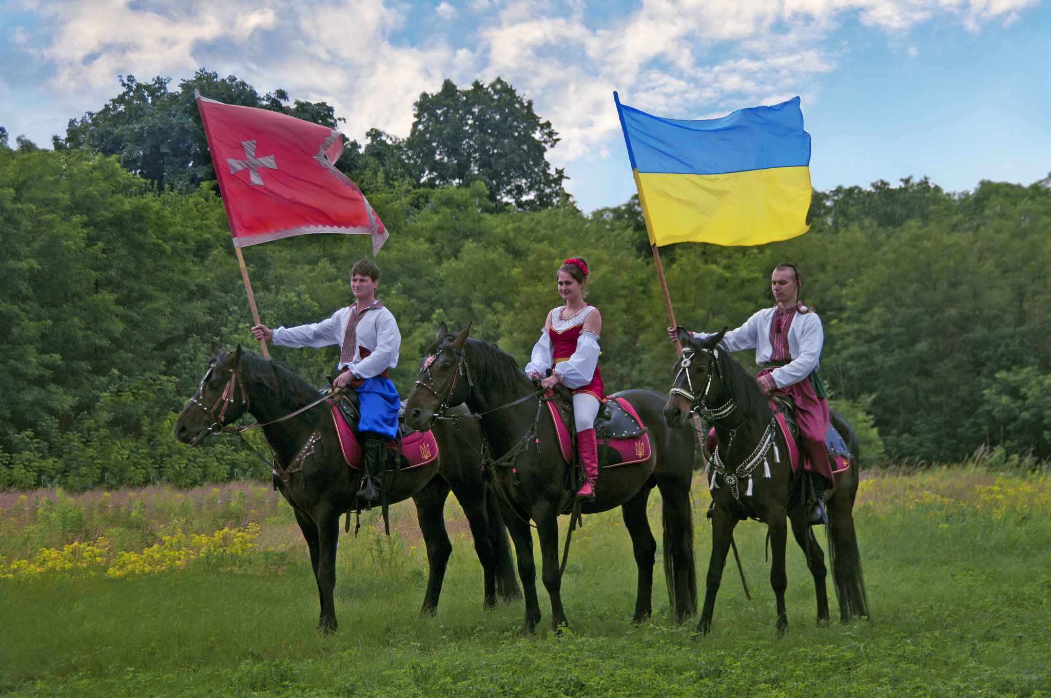 Pentax K20D sample photo. Ukrainian cossacks photography