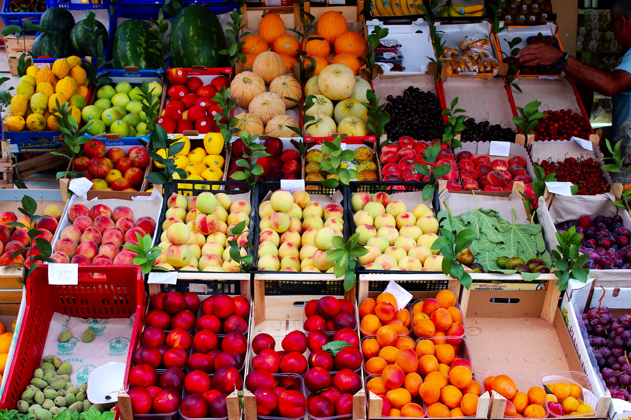 Canon EF-S 18-55mm F3.5-5.6 IS II sample photo. Fruit market in sicily photography