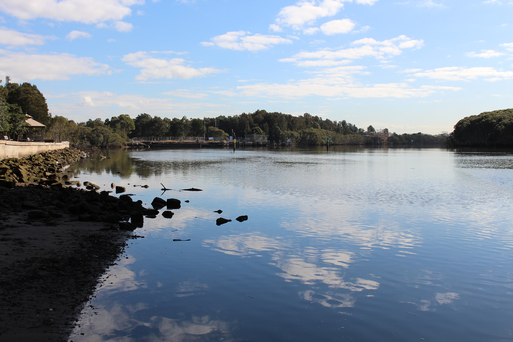 Canon EF 24mm F2.8 IS USM sample photo. River reflection photography