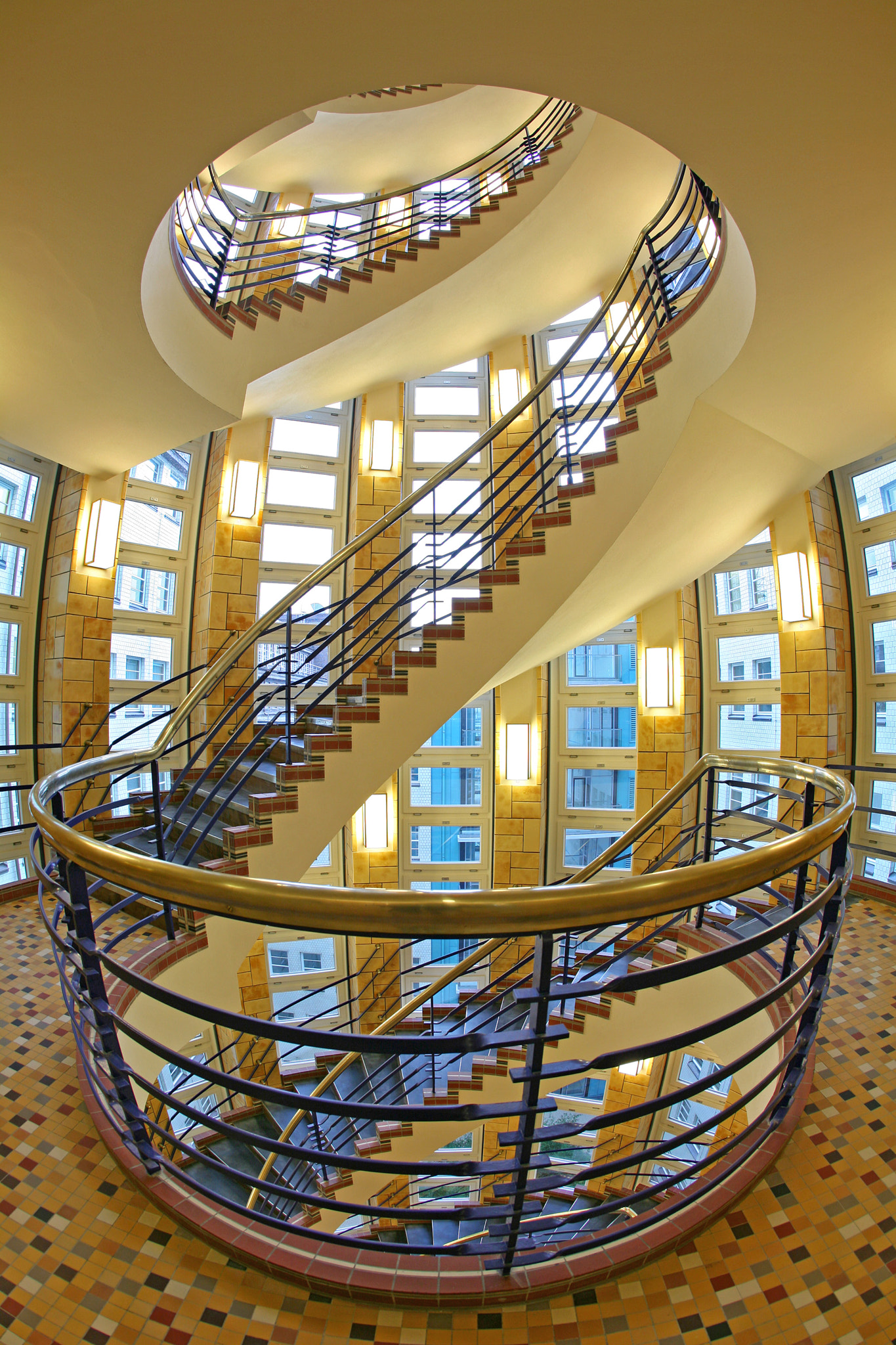 Canon EOS 5D + Canon EF 15mm F2.8 Fisheye sample photo. Treppe ins licht photography