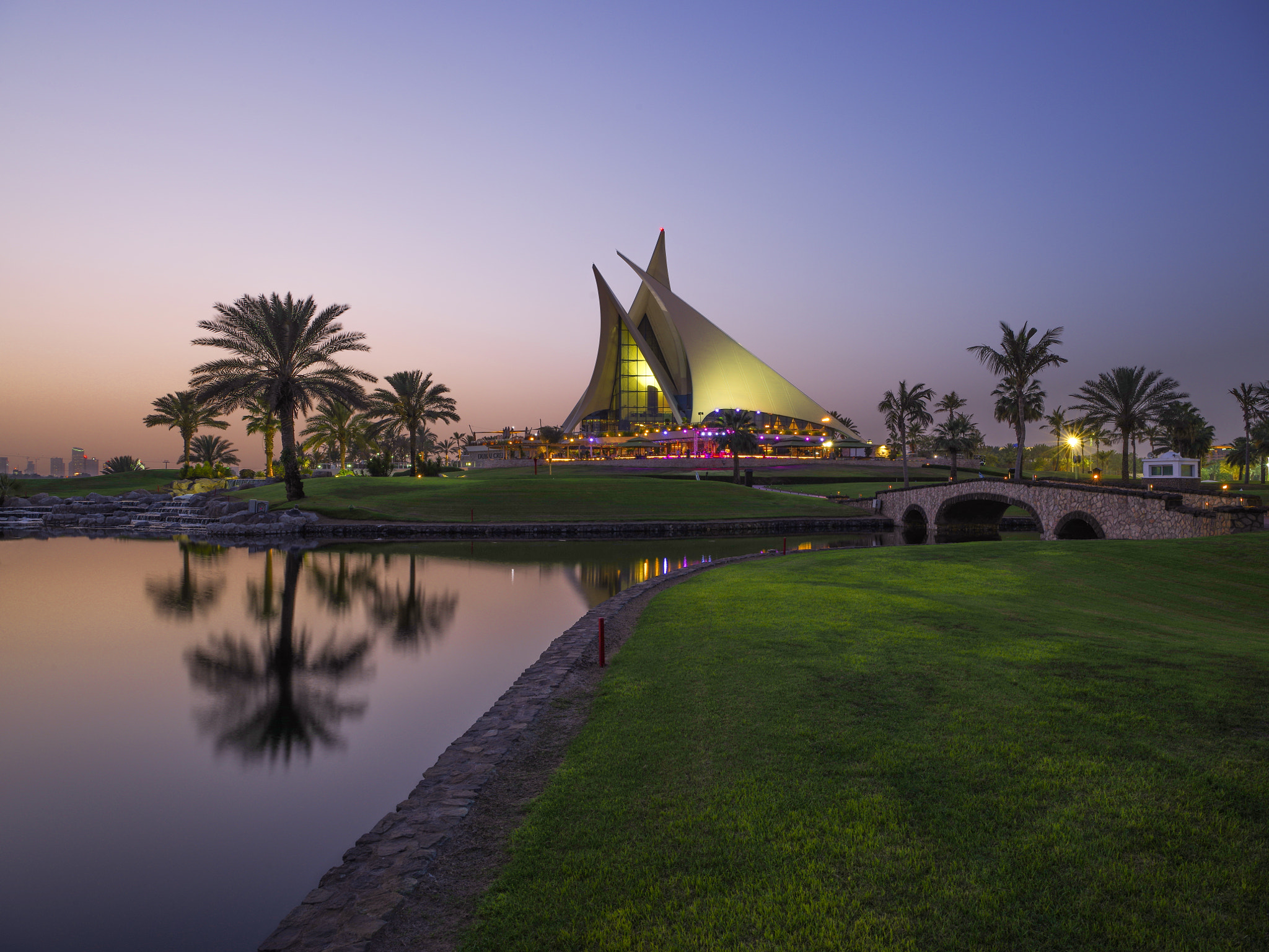HD Pentax-DA645 28-45mm F4.5ED AW SR sample photo. Dubai creek golf club photography