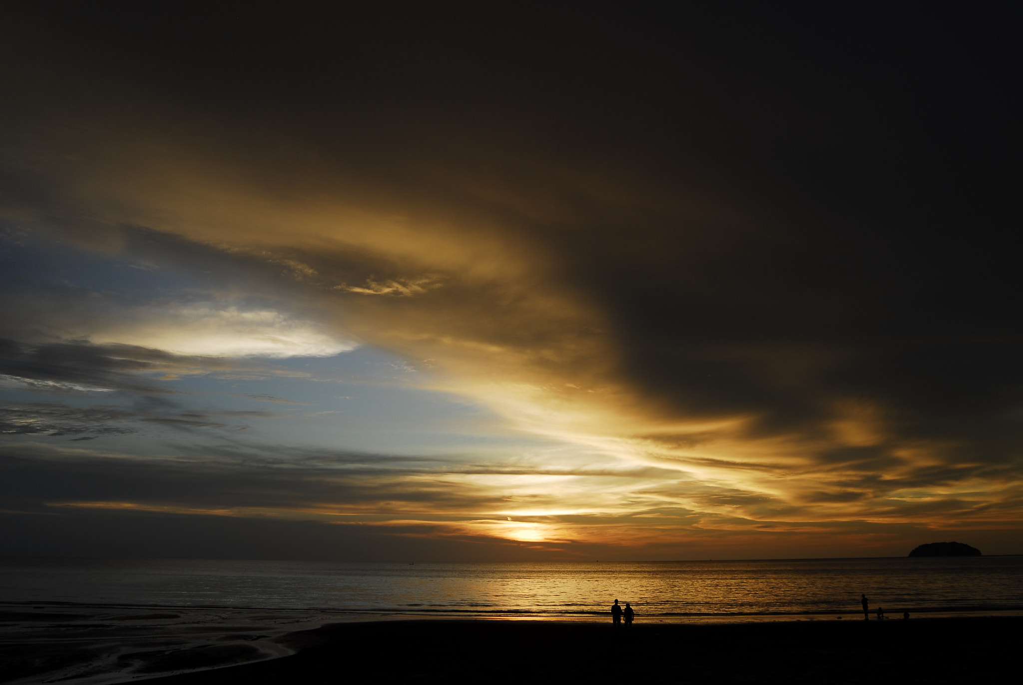 Nikon D200 sample photo. Sunset at sabah photography