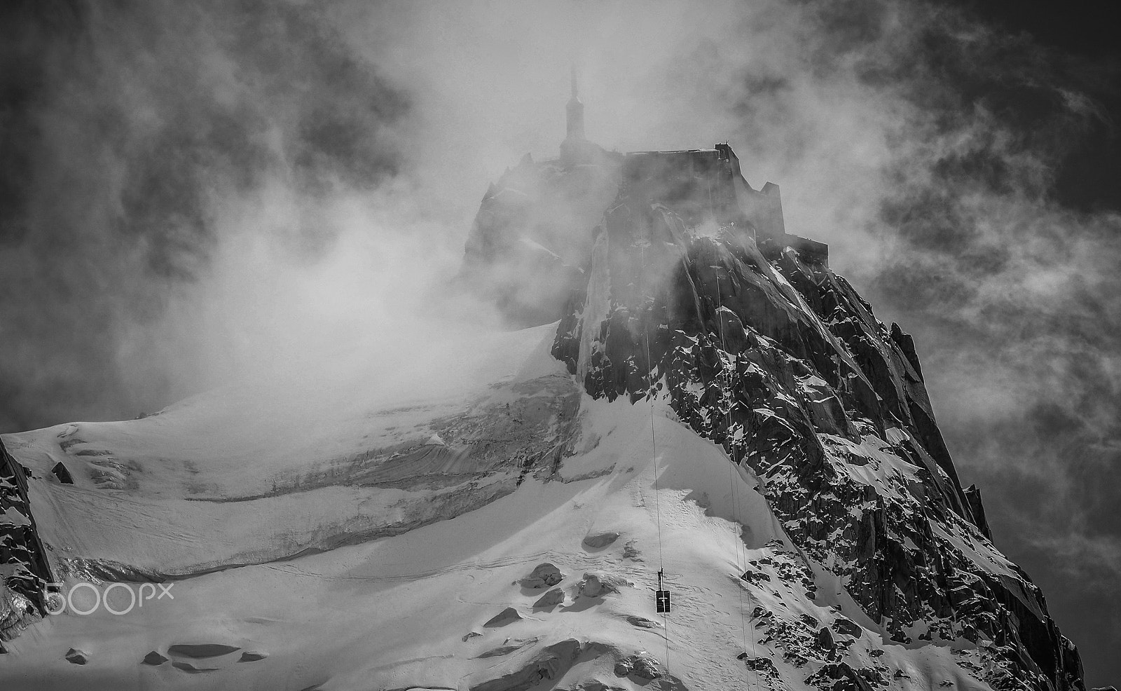 Olympus OM-D E-M5 sample photo. Cable car to mountain top photography
