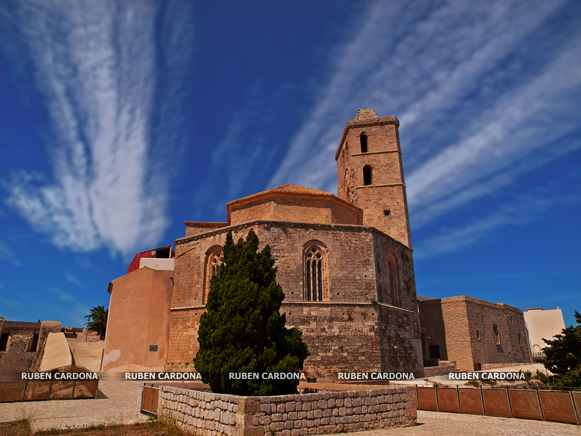 Olympus Zuiko Digital ED 12-60mm F2.8-4.0 SWD sample photo. Ibiza cathedral. photography