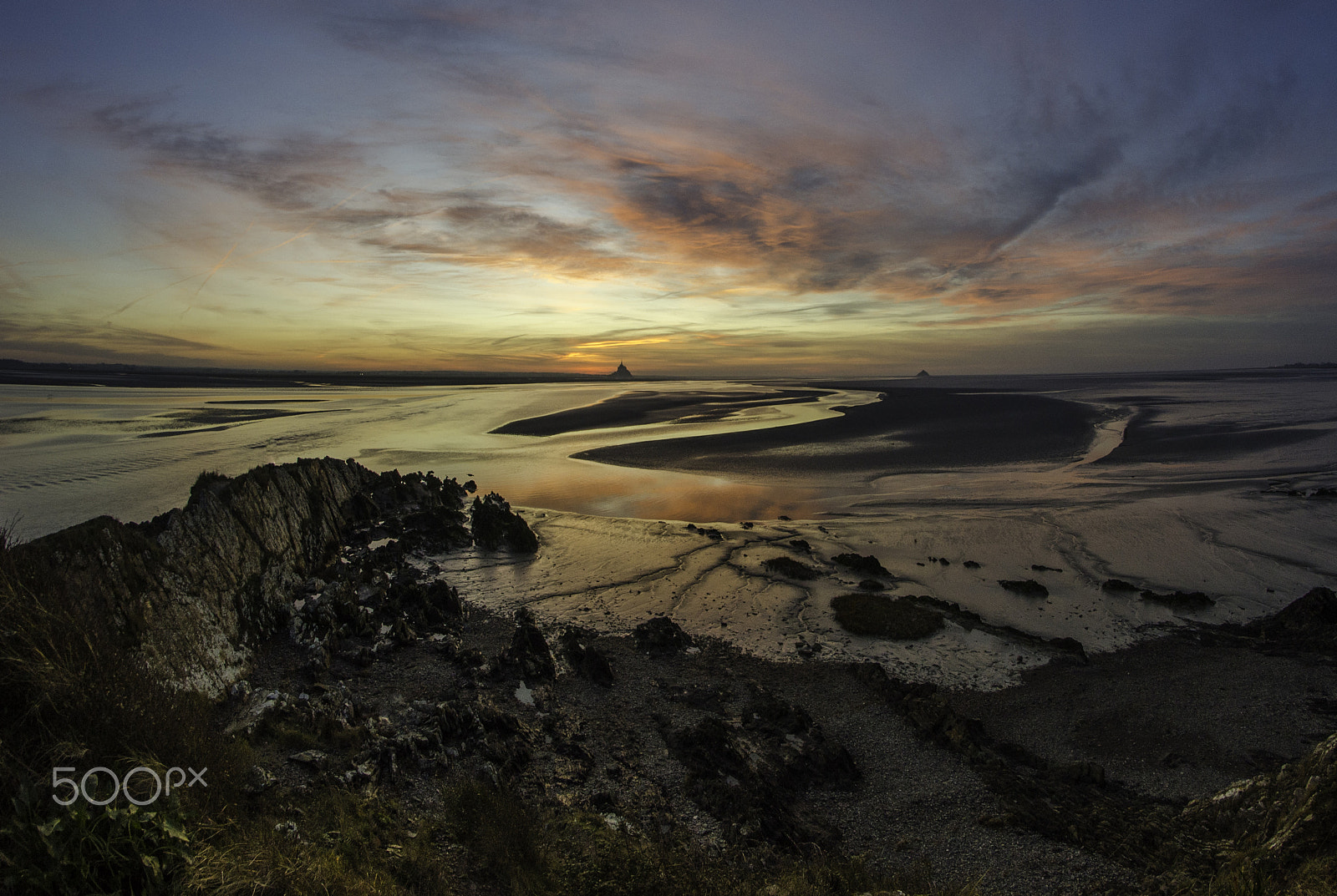 Nikon D7000 + Samyang 8mm F3.5 Aspherical IF MC Fisheye sample photo. Baie du mont-saint-michel photography