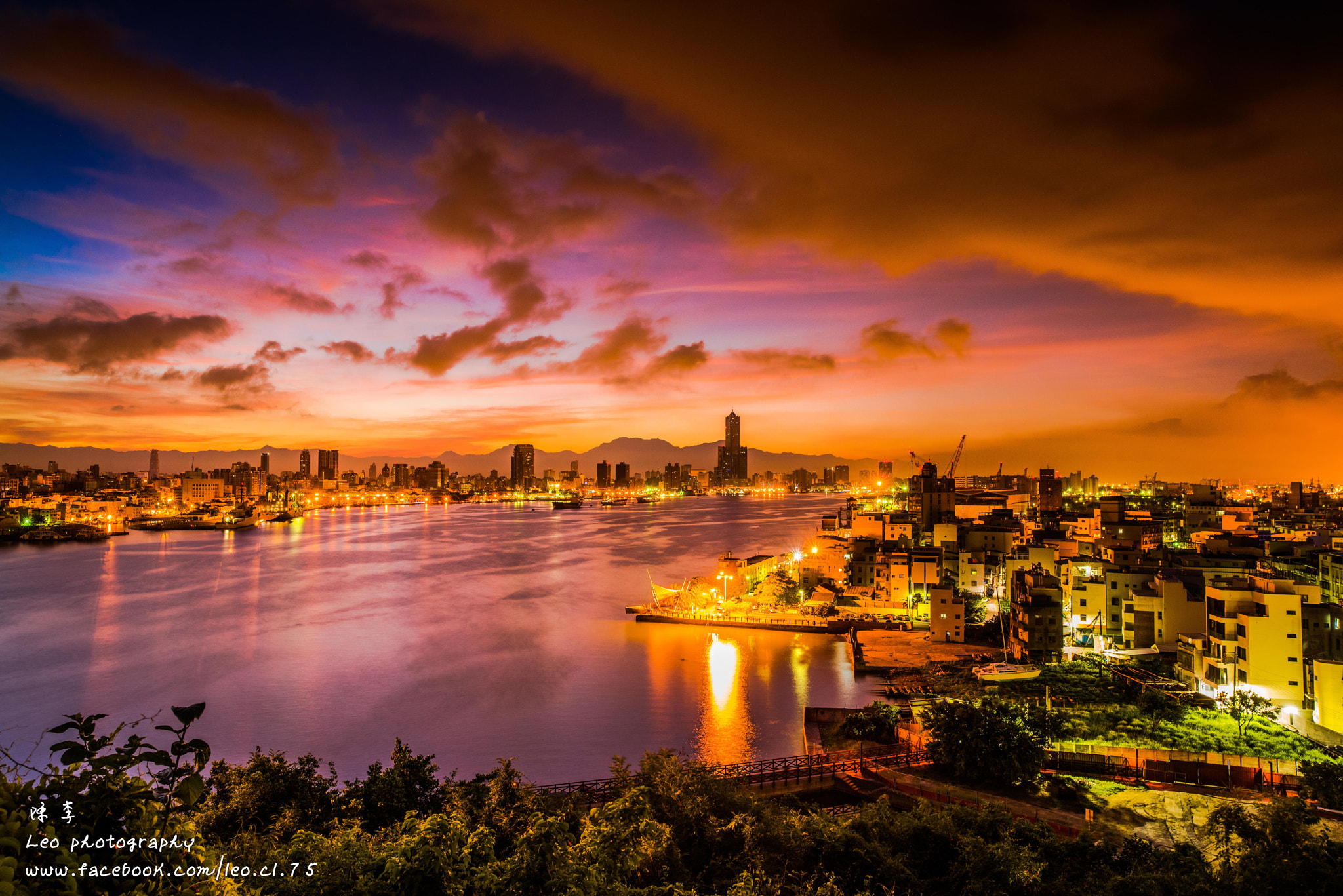 Nikon D810 + ZEISS Distagon T* 21mm F2.8 sample photo. Sunrise of kaohsiung city photography