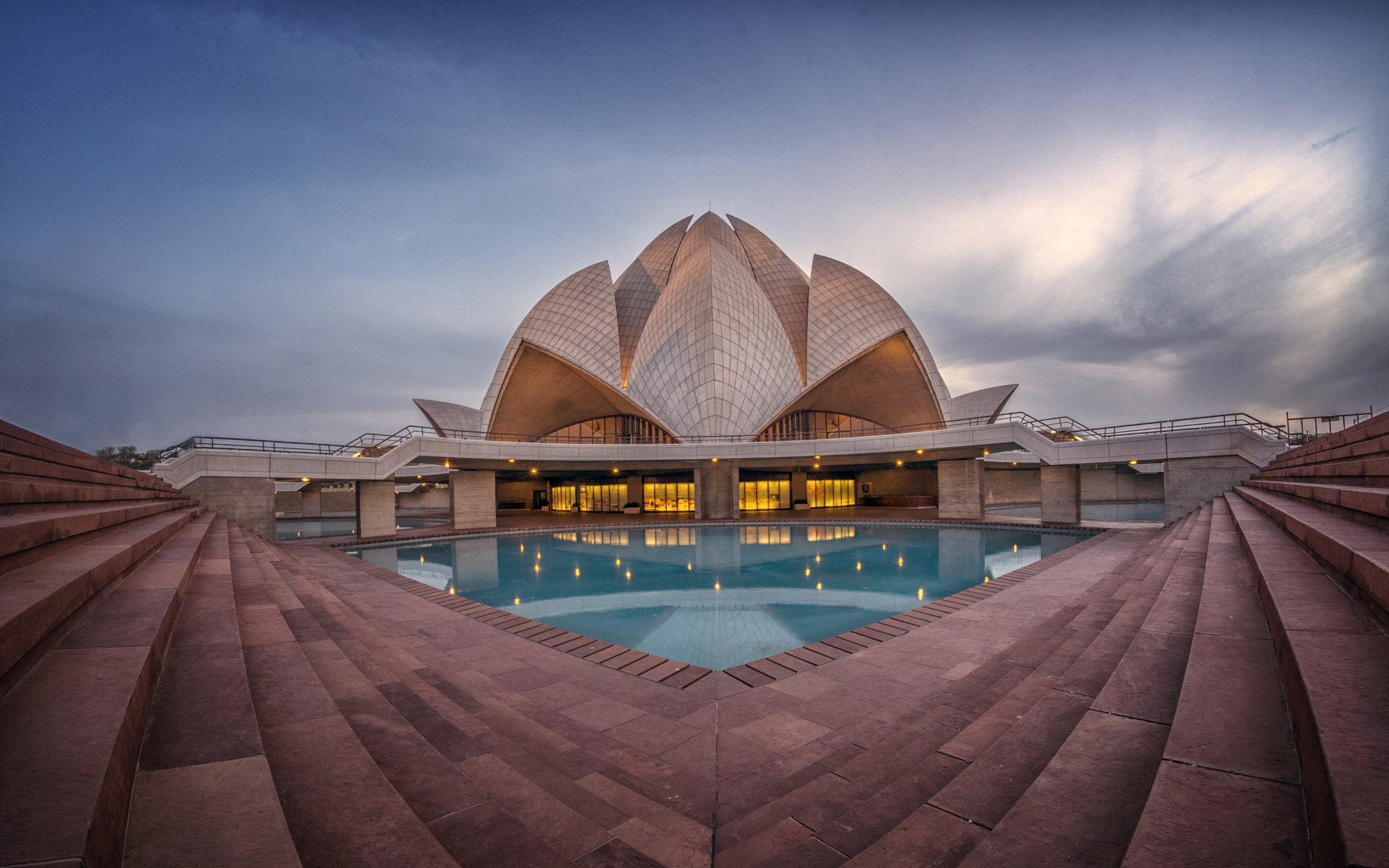 Nikon D750 + Samyang 12mm F2.8 ED AS NCS Fisheye sample photo. Lotus temple, india photography