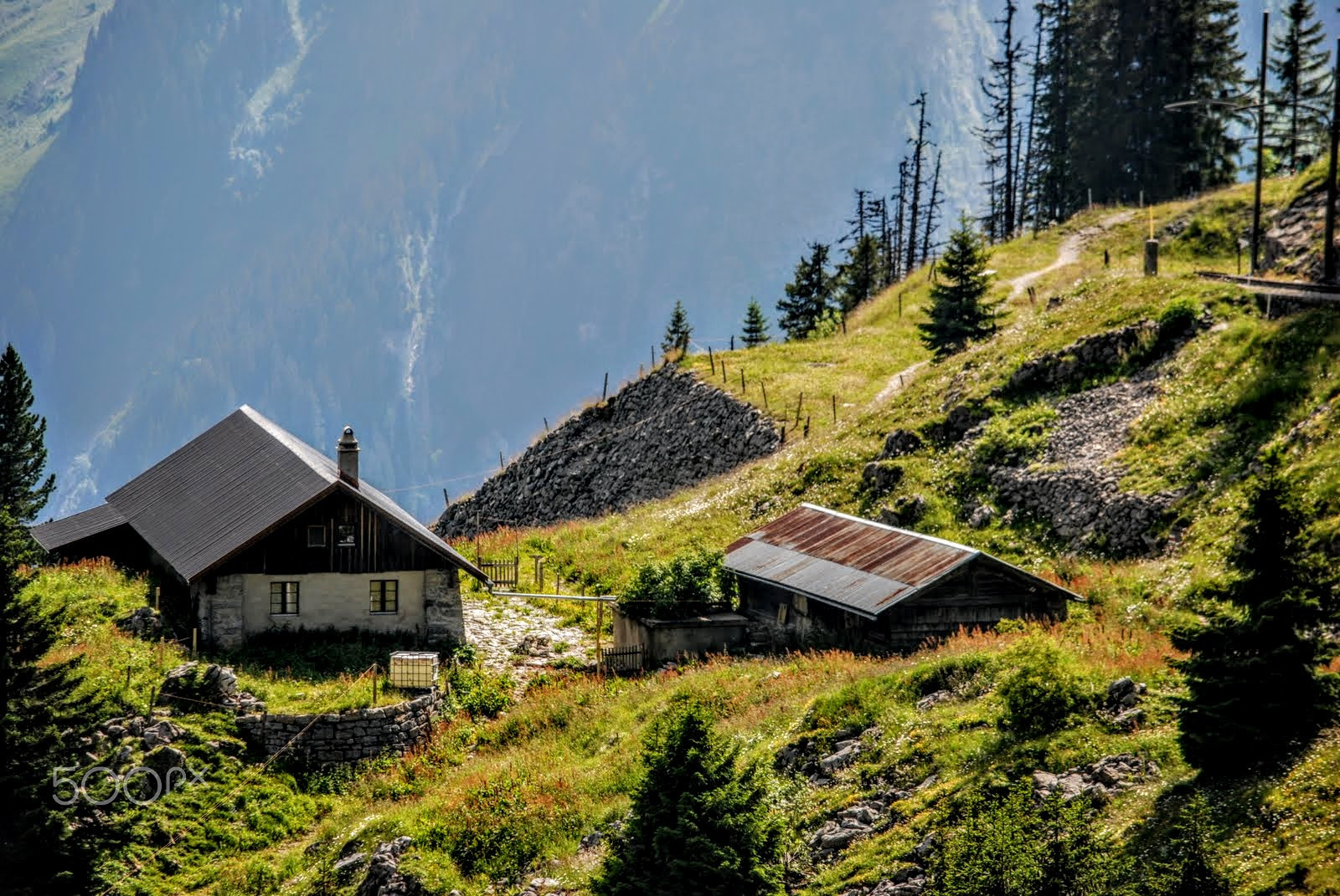Nikon D80 sample photo. Perched high on the swiss alps photography
