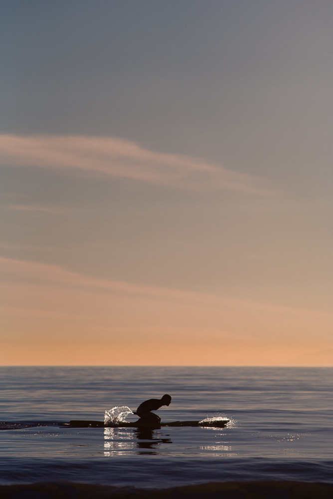 Canon EOS 5D + Canon EF 300mm F4L IS USM sample photo. John phaneuf paddling along the ventura coastline. ventura, california. photography