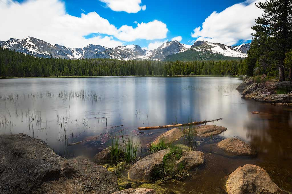 Sony a7R + Canon EF 16-35mm F2.8L II USM sample photo. Bierstadt lake photography