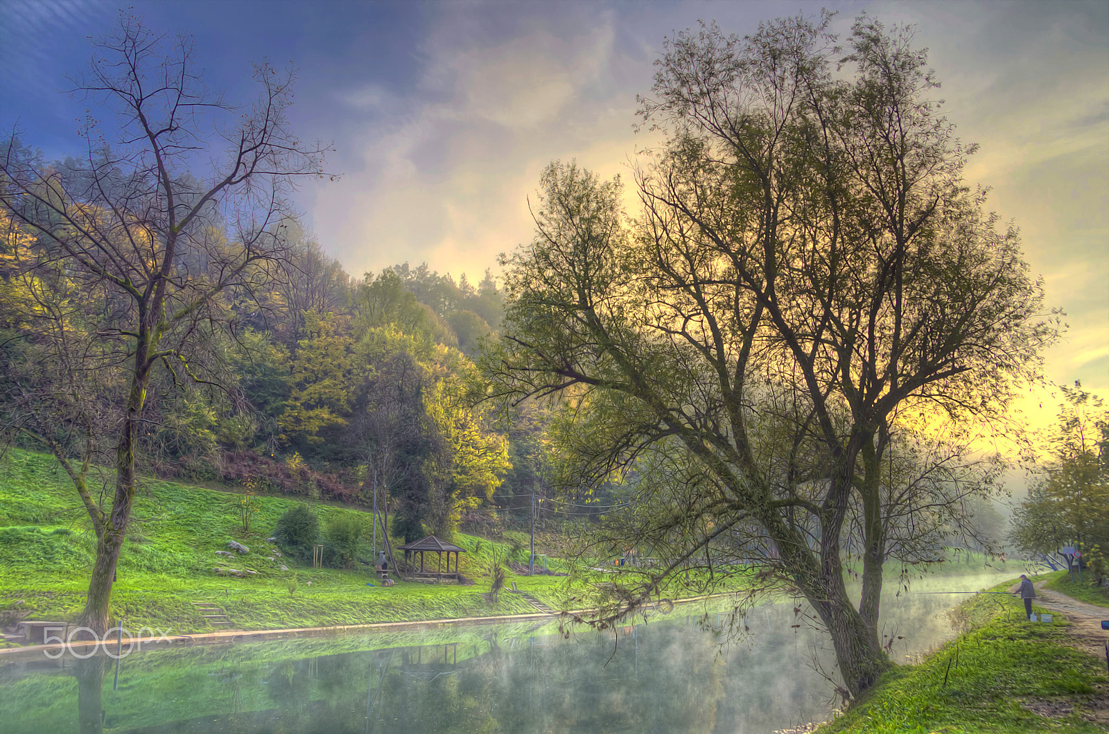 Pentax K-5 sample photo. Morning on the river korana photography