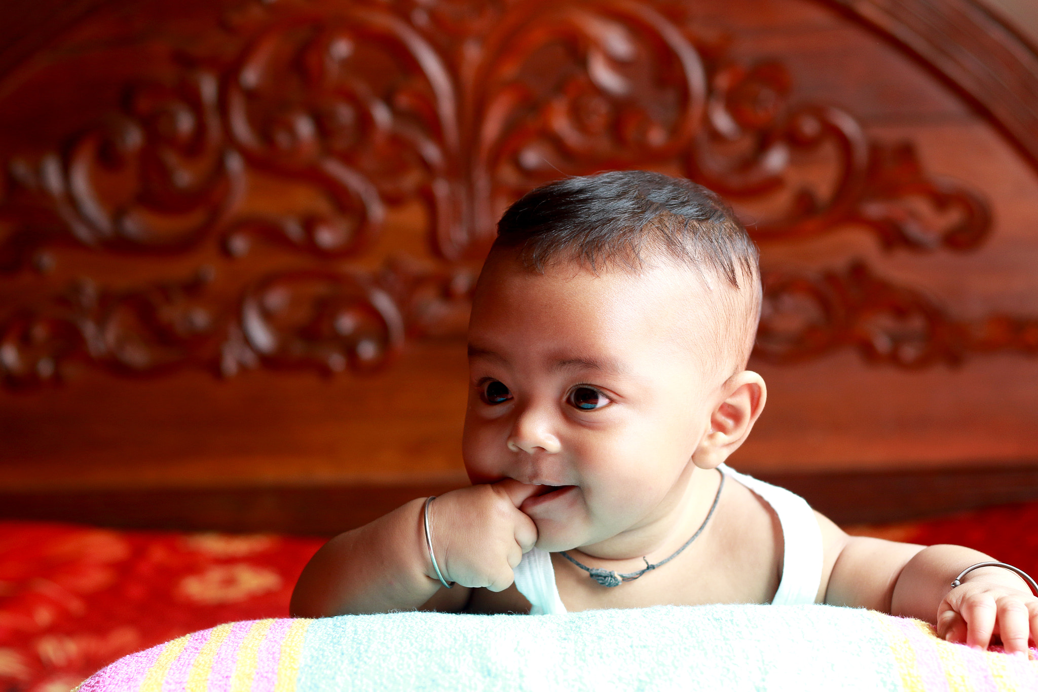 Canon EOS 7D Mark II + Canon EF 50mm F1.8 II sample photo. Cute baby boy enjoying himself ......... photography