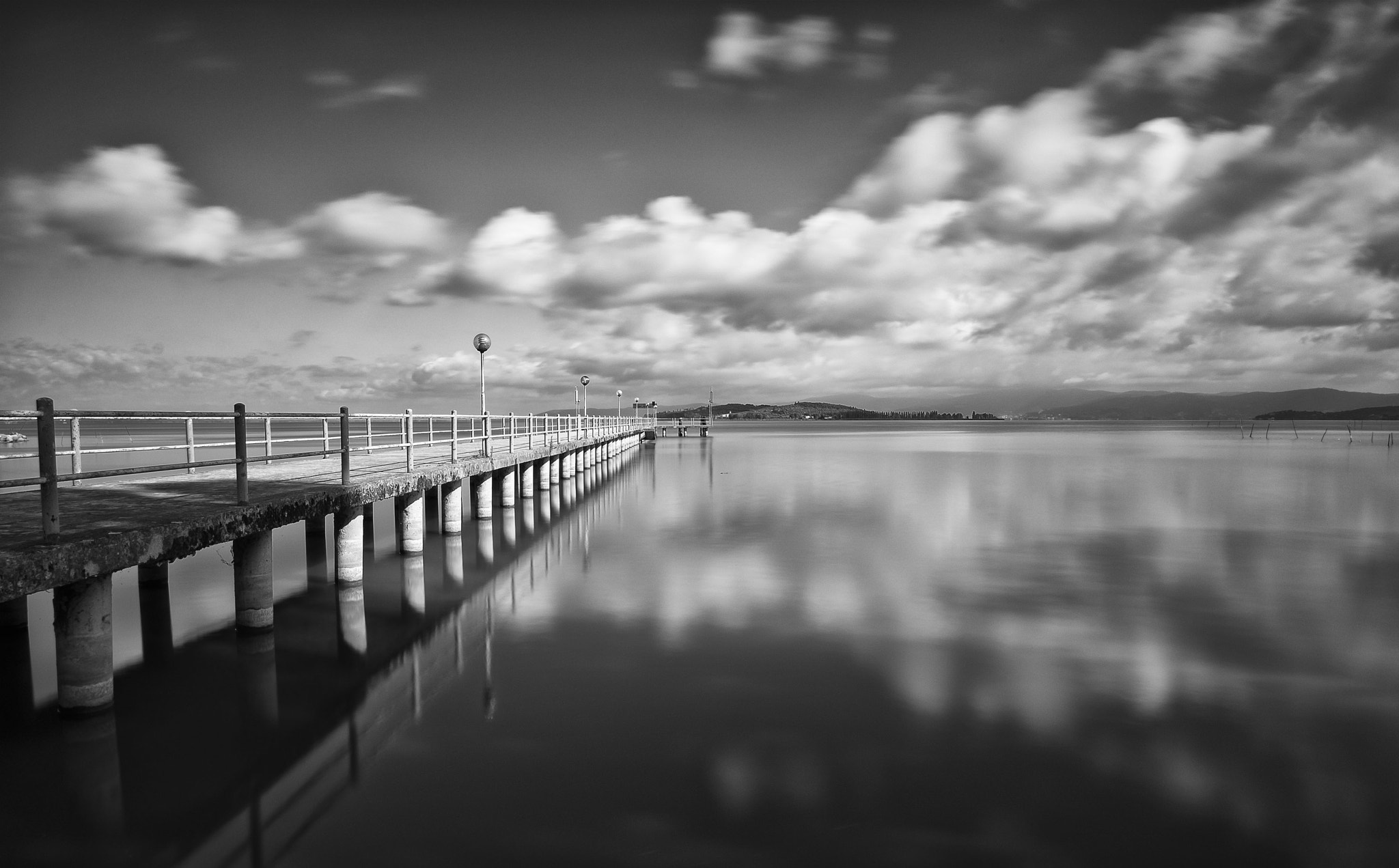 Pentax K-1 sample photo. Bridge trasimeno lake photography