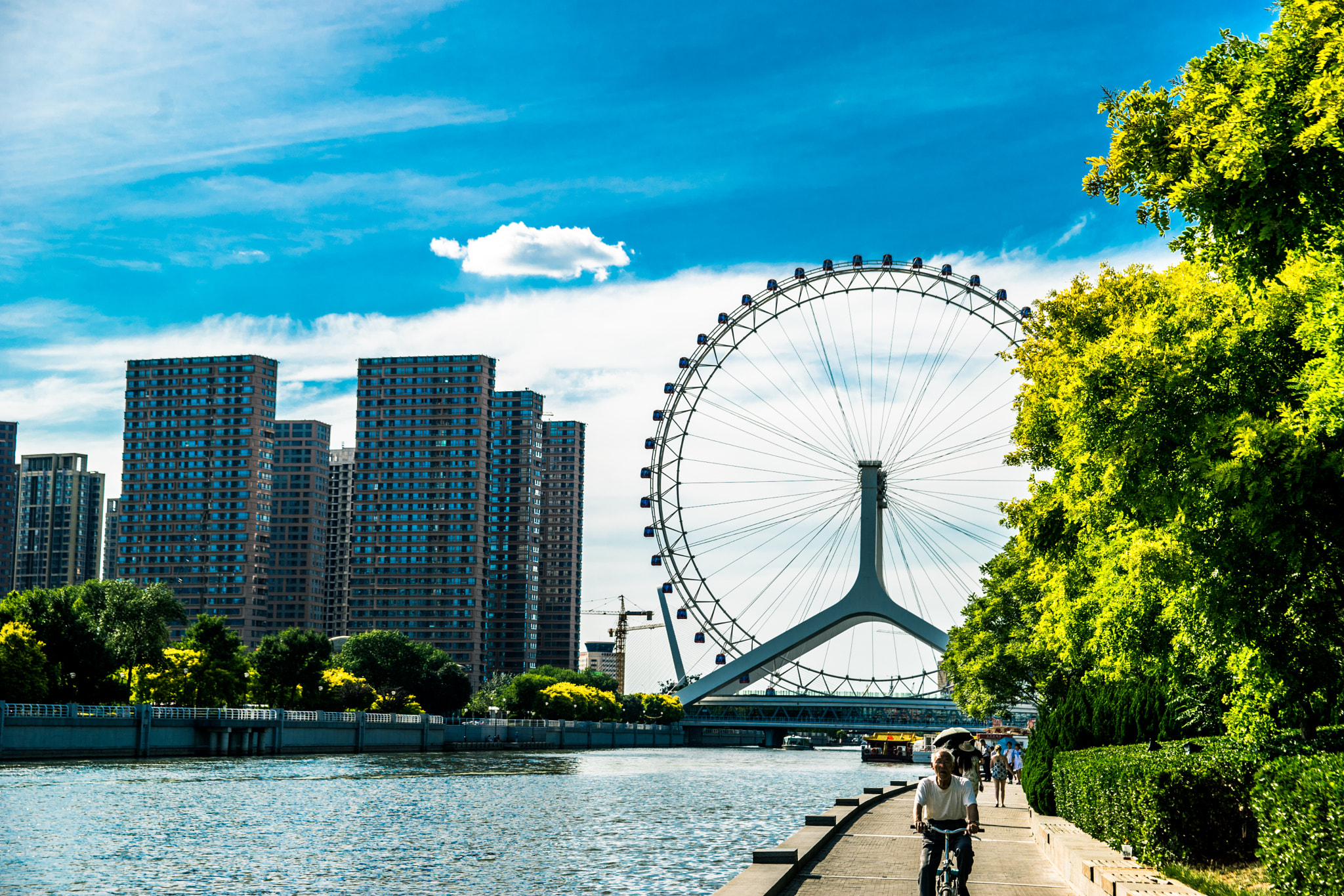 Minolta AF 24-85mm F3.5-4.5 [New] sample photo. Ferris wheel photography